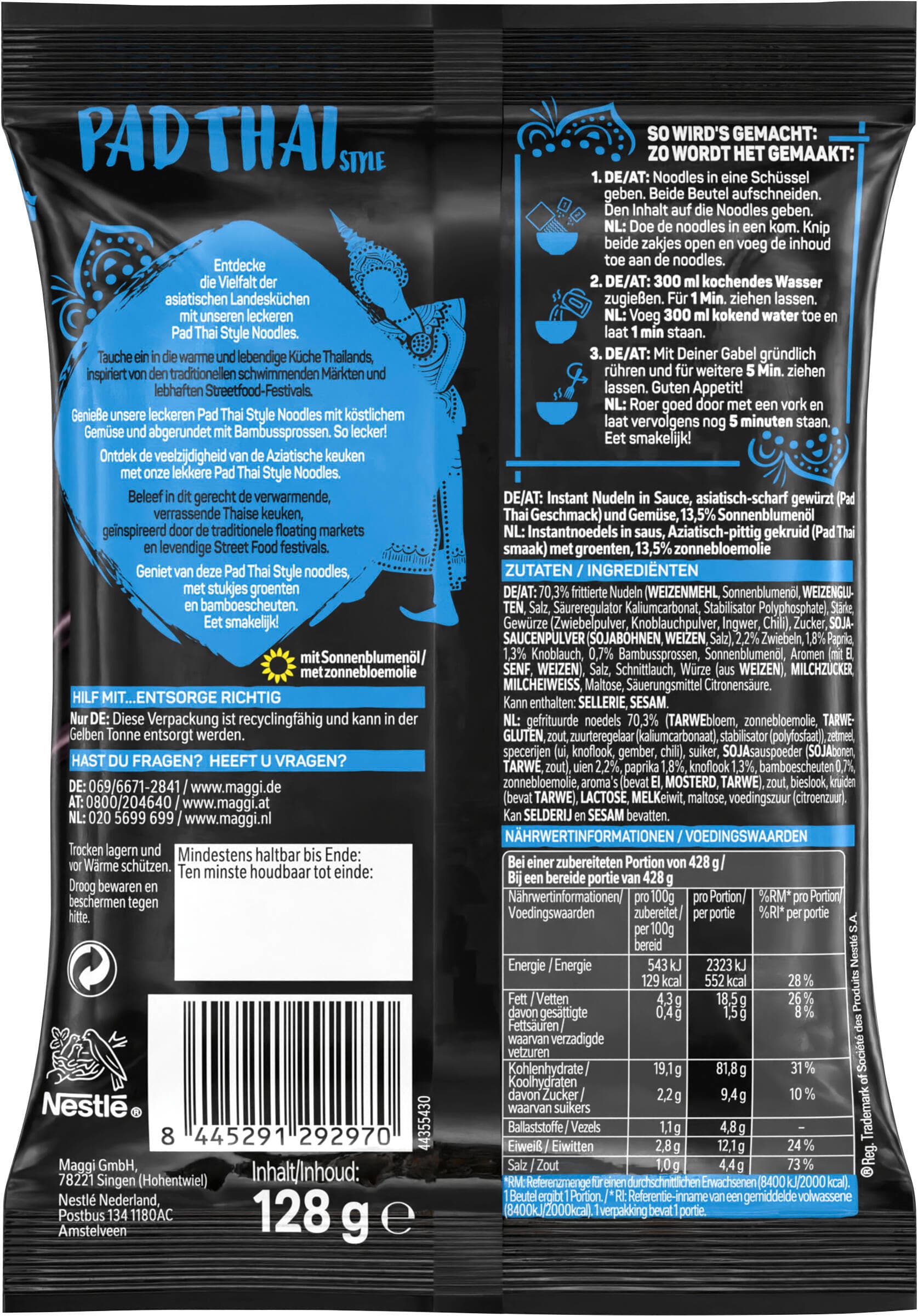 Produktbild MAGGI Magic Asia Noodles Pad Thai 2 von 2