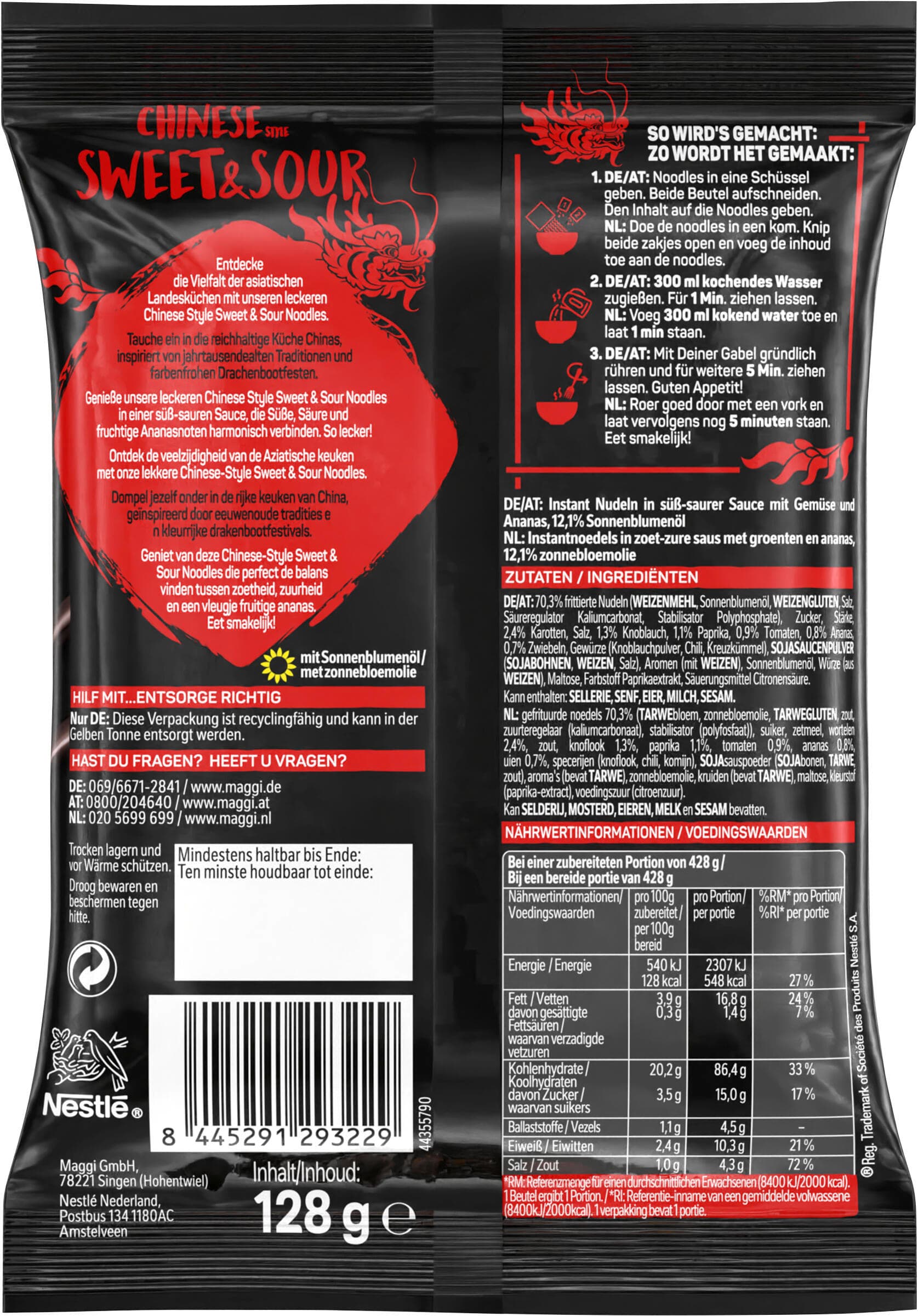 Produktbild MAGGI Magic Asia Noodles Chinese Sweet&Sour 2 von 2