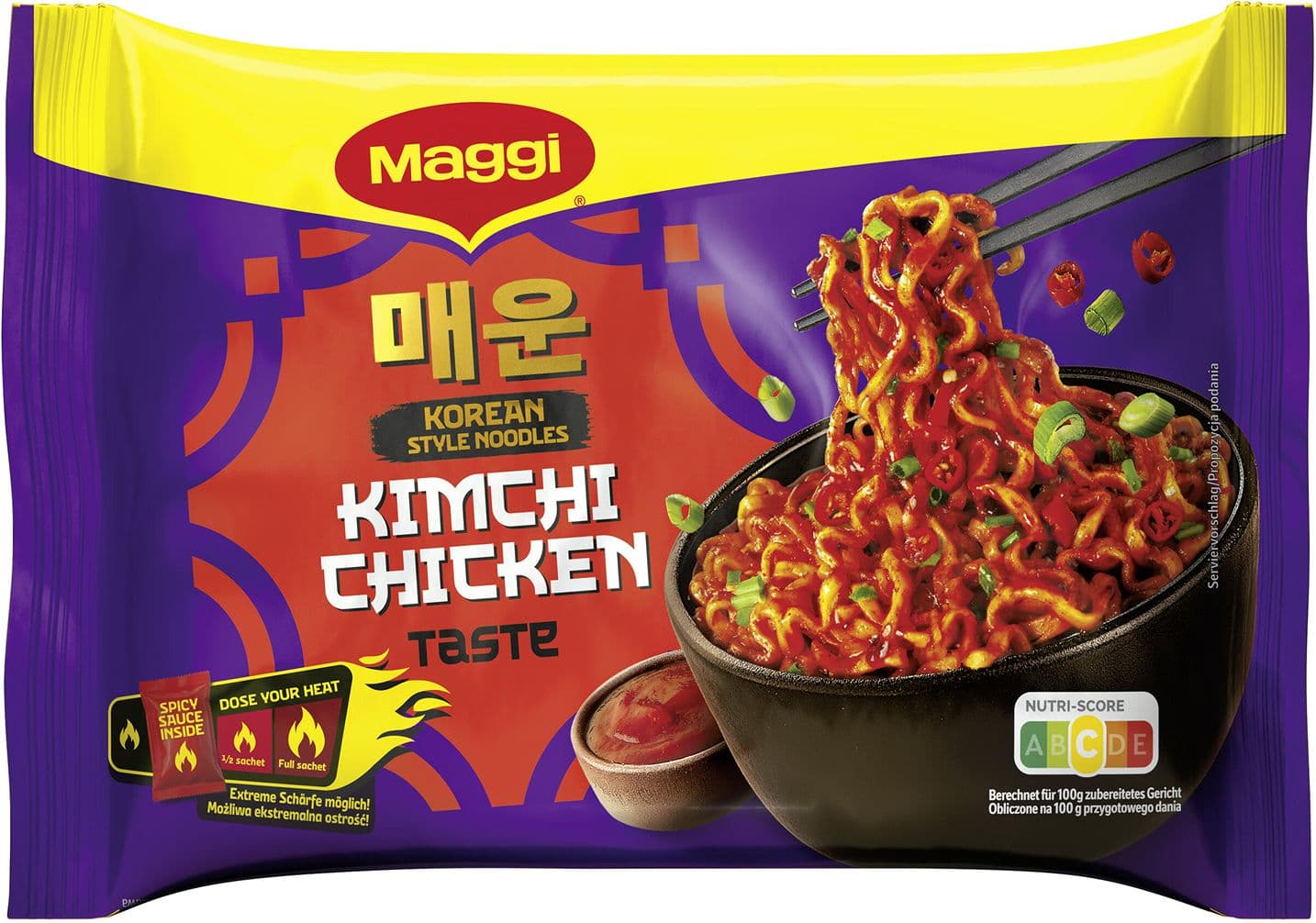 MAGGI Korean Style Noodles Kimchi Chicken Taste
