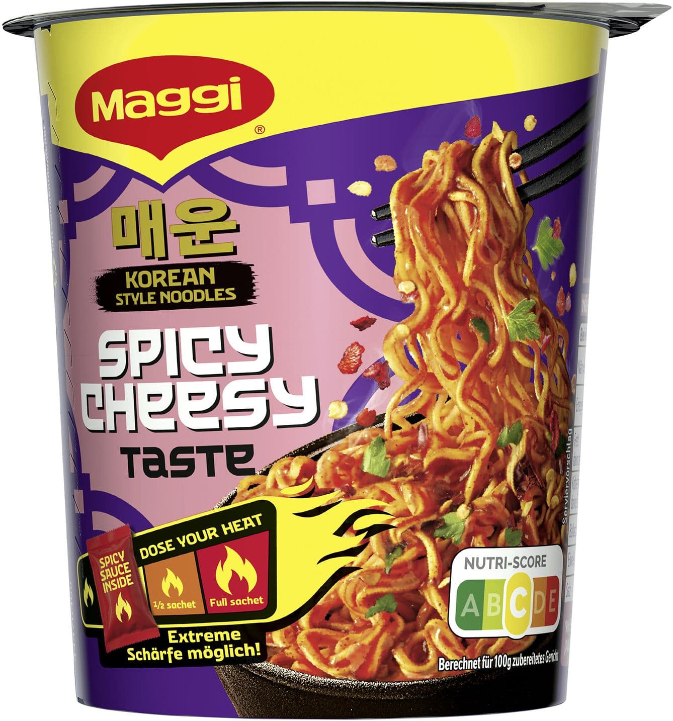 MAGGI Korean Style Noodles Spicy Cheesy Taste