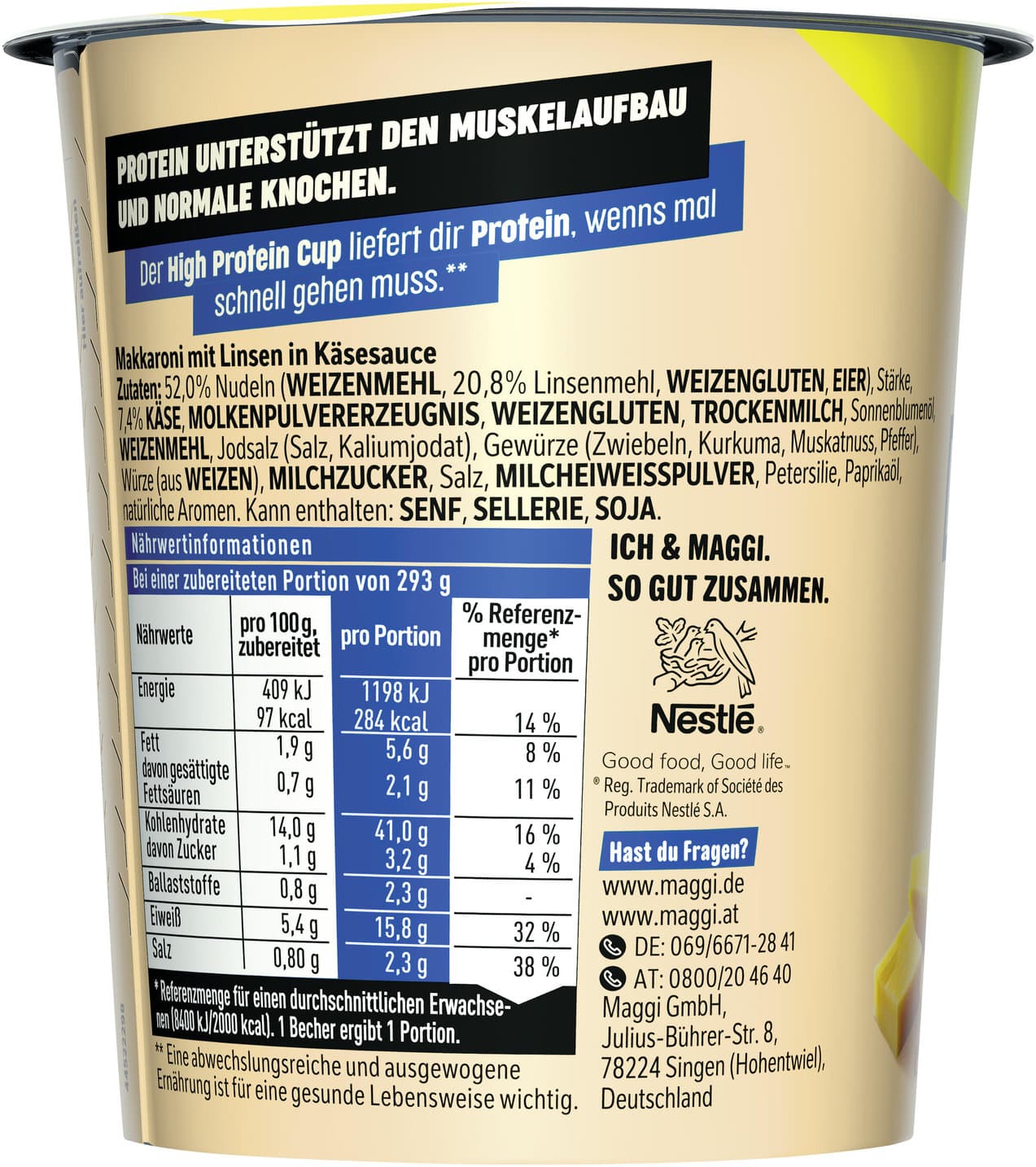 MAGGI High Protein Maccaroni & Cheese
