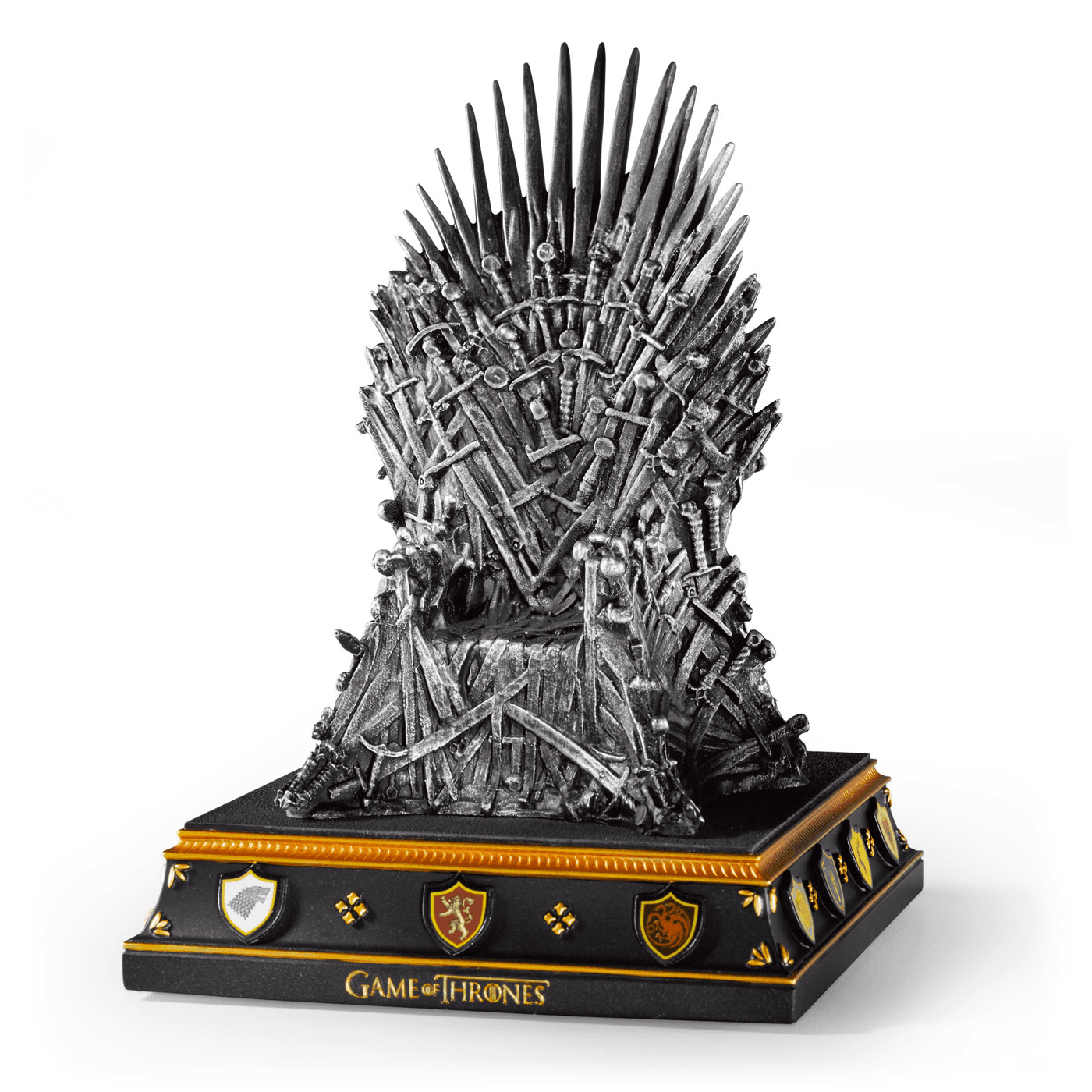 The Noble Collection - Game of Thrones Iron Throne Buchstütze – Handbemalte hochwertige Replik, 19 cm