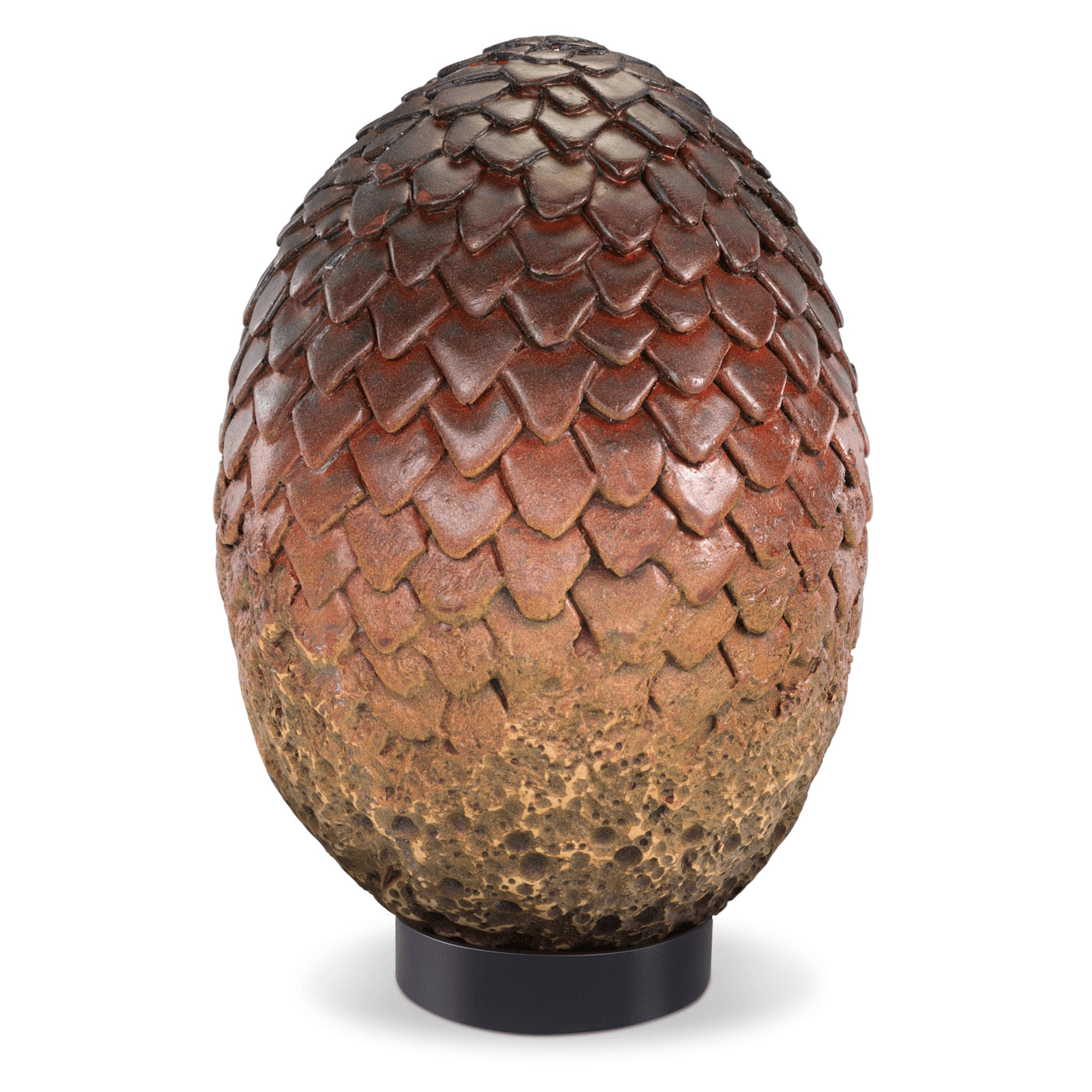 The Noble Collection - Game of Thrones Drachen-Ei Drogon (Rot) – Offizielle Prop-Replik, 20 cm, handbemalt, inkl. Standfuß