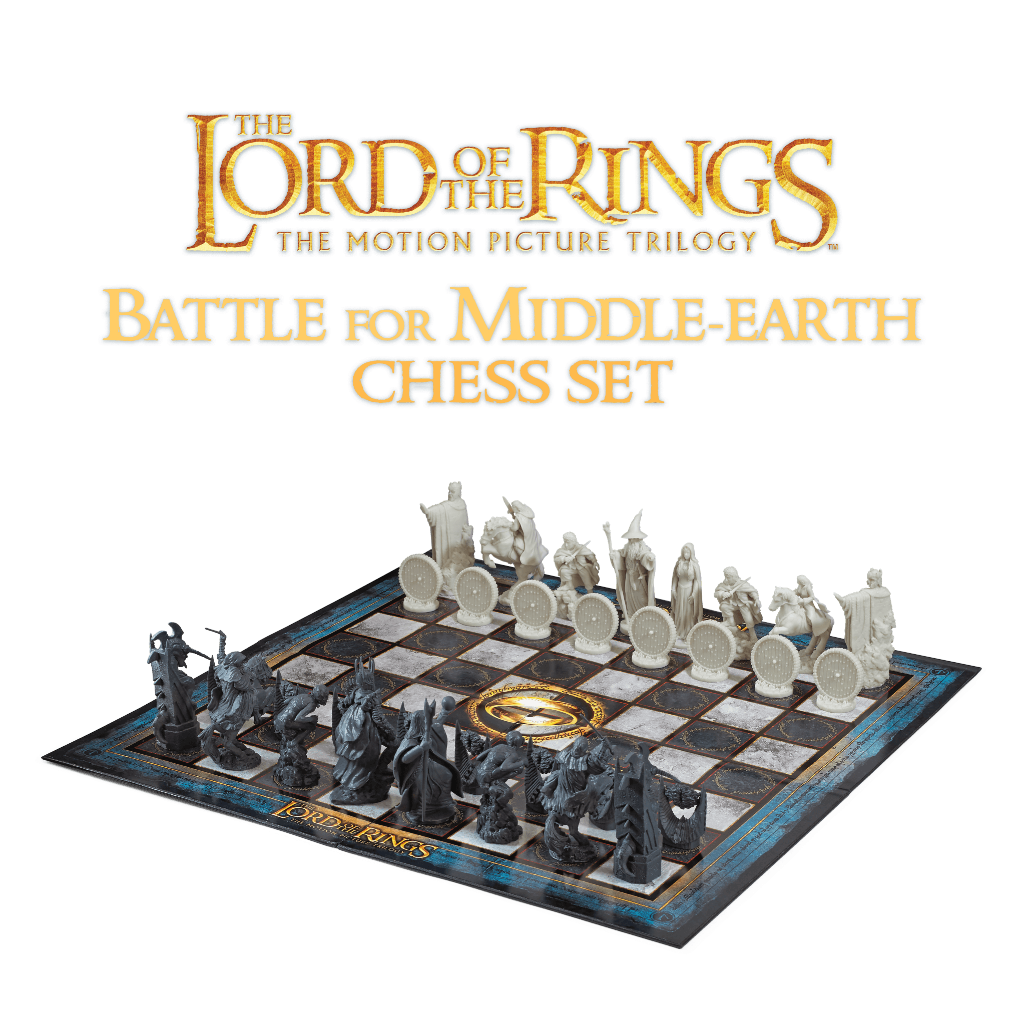 The Noble Collection - Der Herr der Ringe Schachset Battle for Middle‑earth – 32 Figuren, 18,5″
