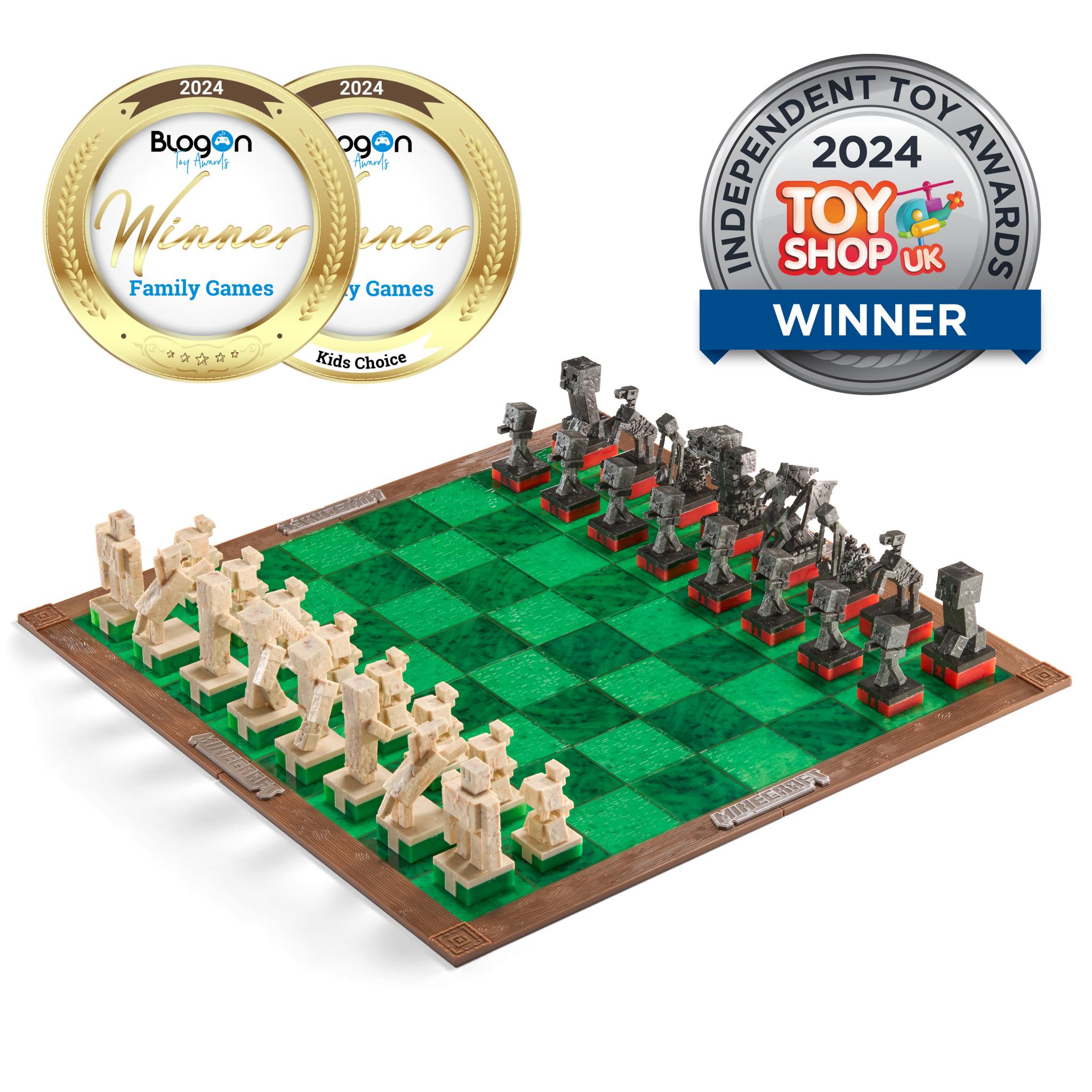 Produktbild The Noble Collection - Minecraft - Minecraft Chess Set – Overworld Heroes vs. Hostile Mobs 8 von 9