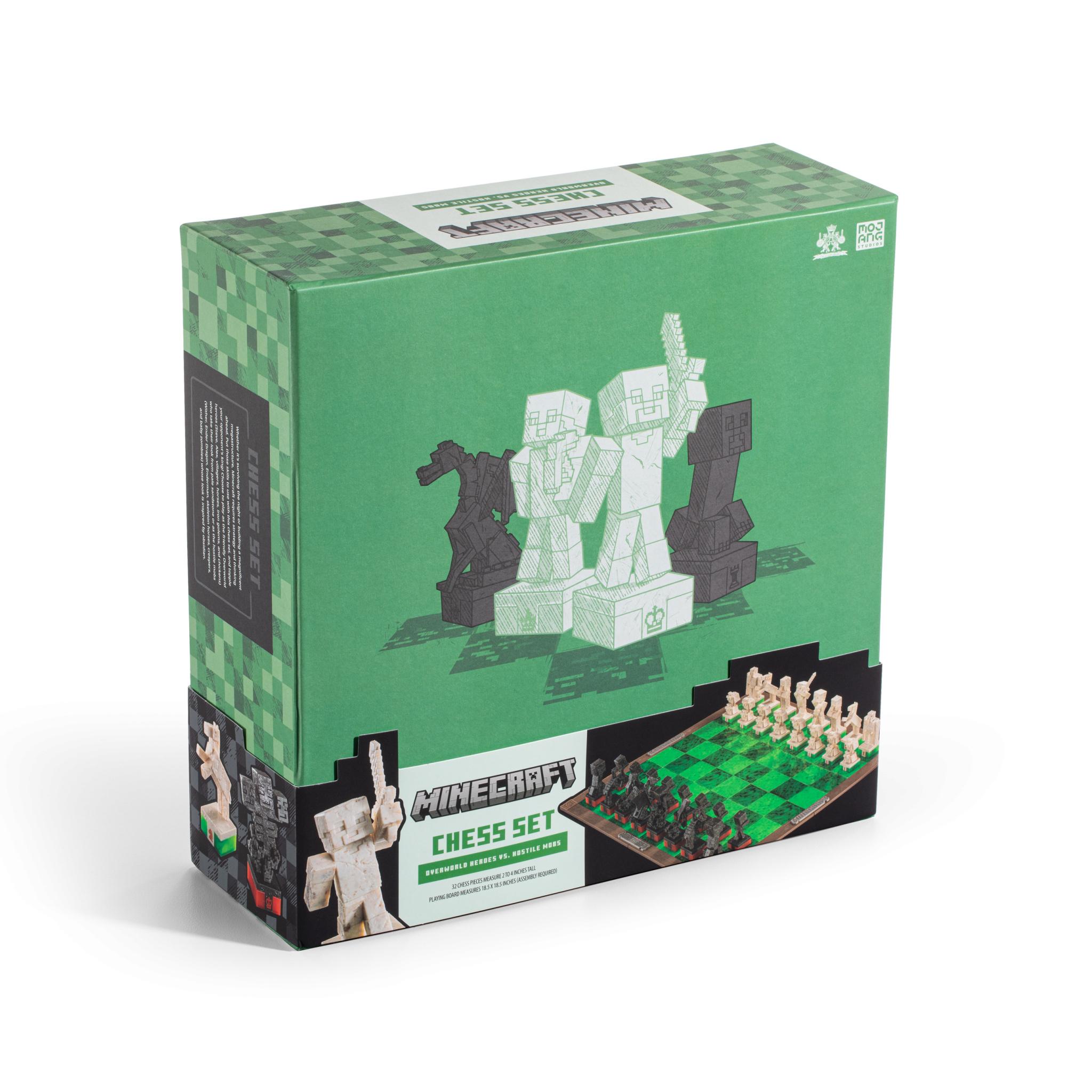 Produktbild The Noble Collection - Minecraft - Minecraft Chess Set – Overworld Heroes vs. Hostile Mobs 2 von 9
