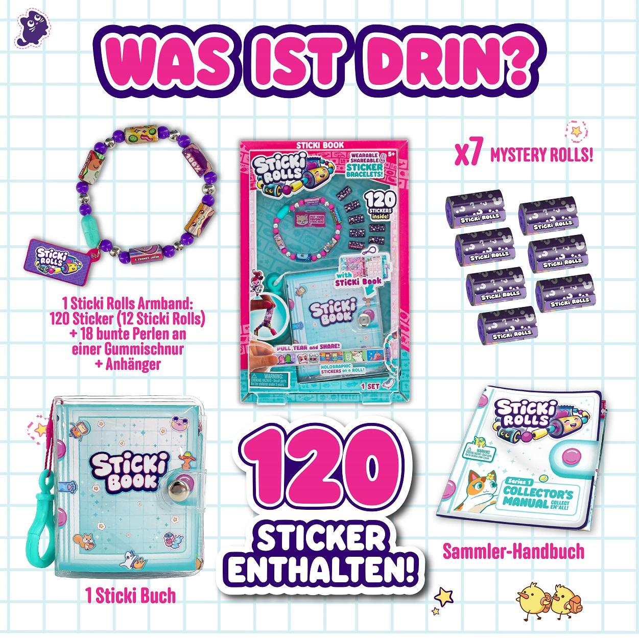 Produktbild Sticki Rolls Sticki Book Stickeralbum-Set 3 von 6