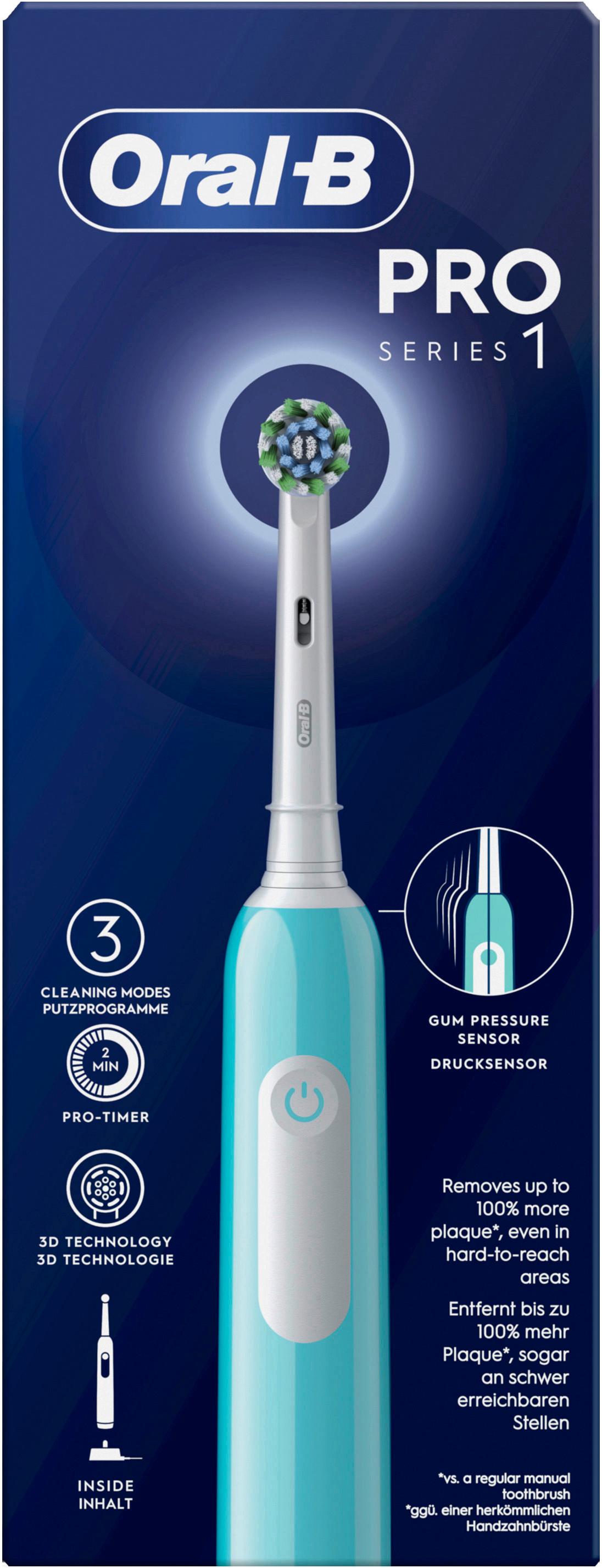 Produktbild Oral-B Cross Action Elektrische Zahnbürste Pro 1 Caribbean Blue 5 von 8