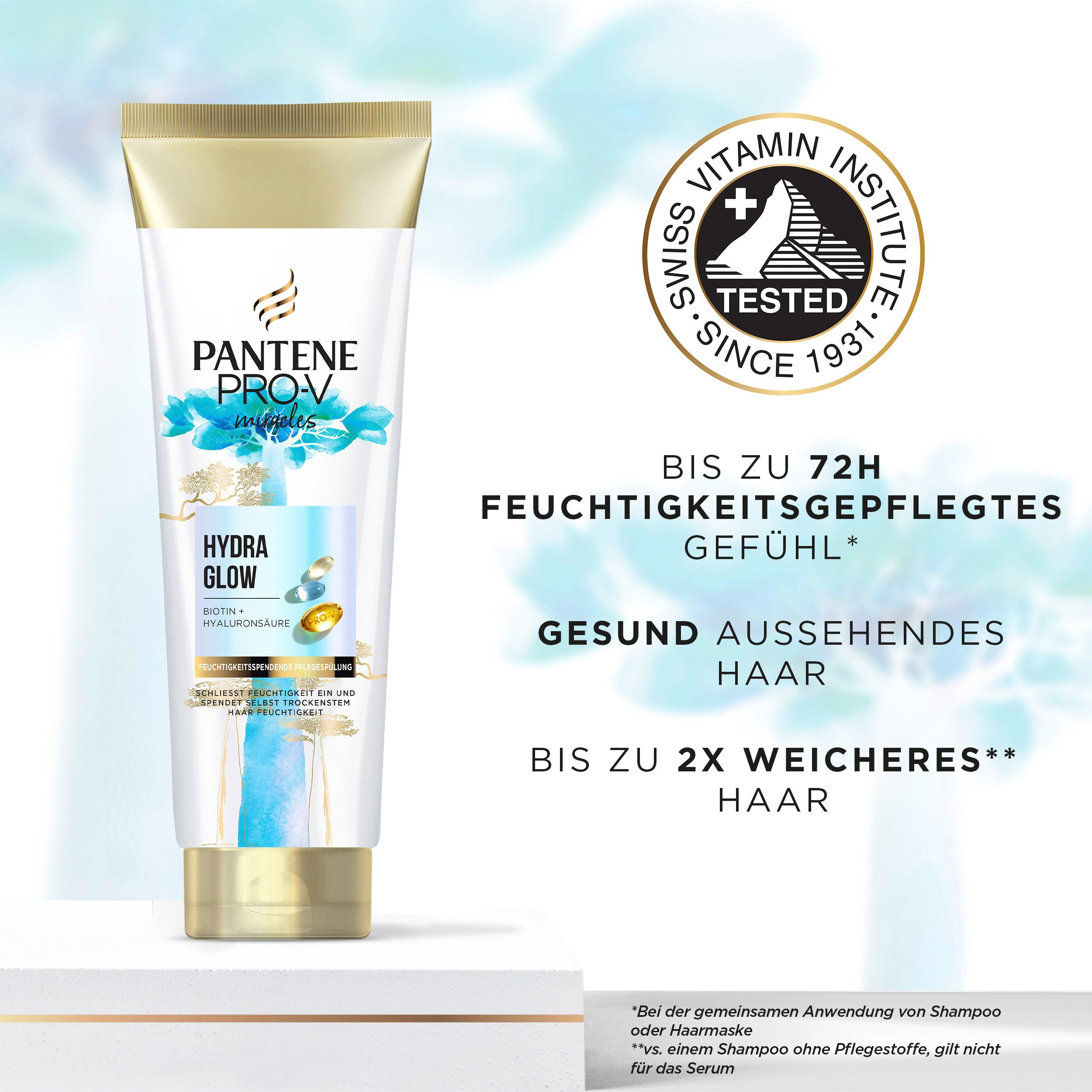 Produktbild Pantene Pro-V miracles Hydra Glow feuchtigkeitsspendende Pflegespülung 3 von 6