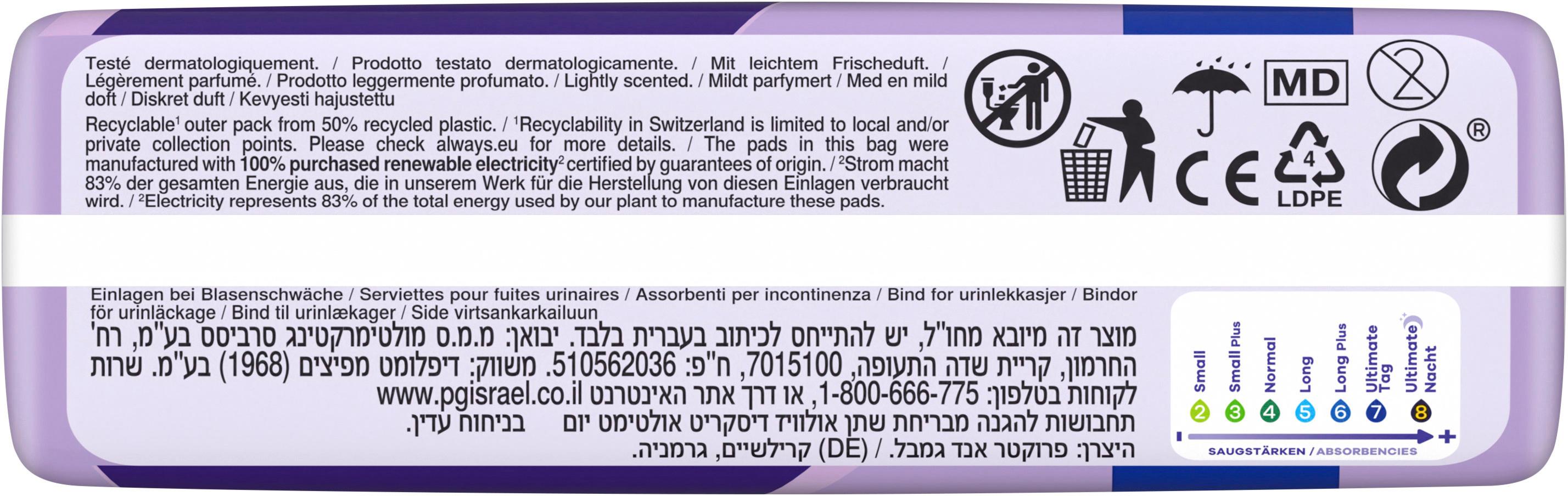 Produktbild Always Discreet Inkontinenz Ultimate Tag 3 von 7
