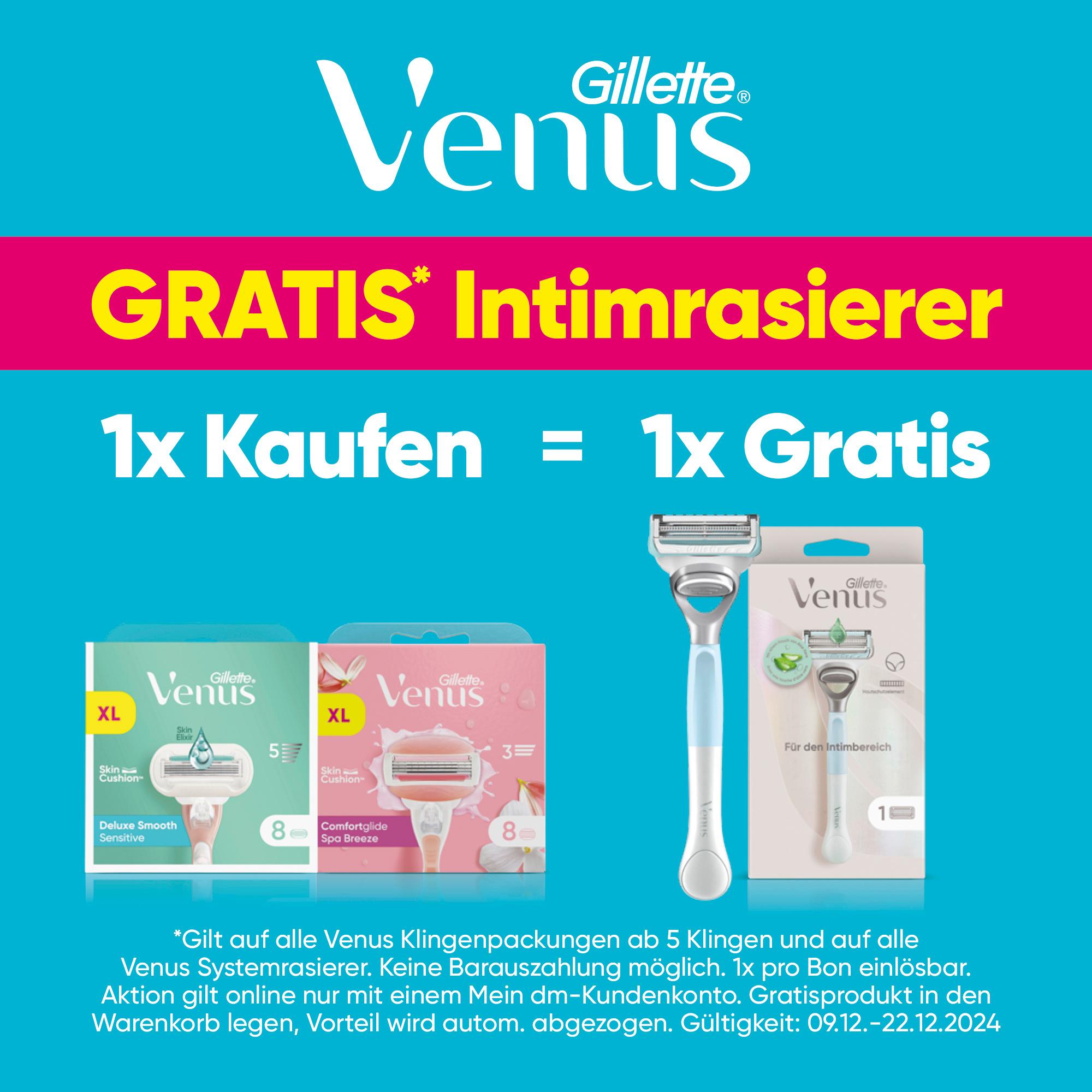 Produktbild Gillette Venus Rasierer Satin Care für den Intimbereich 6 von 9