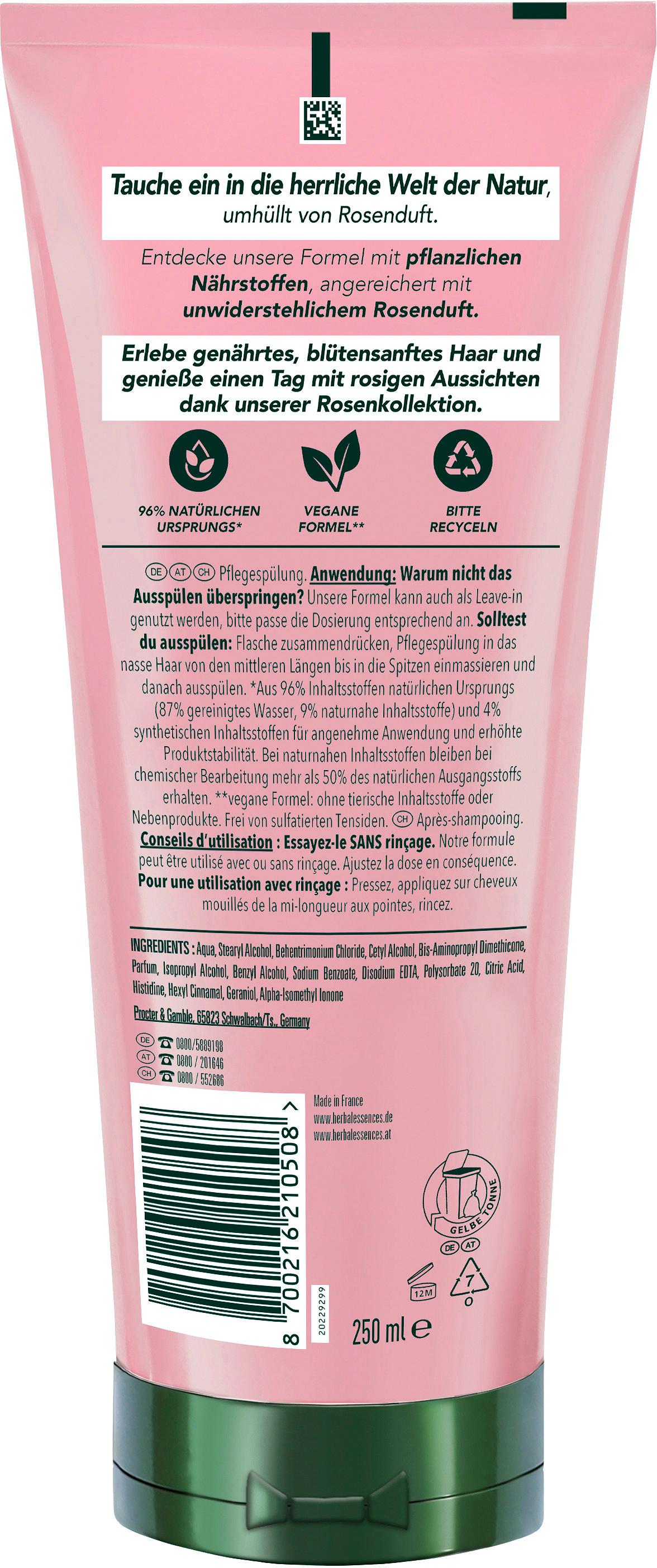 Produktbild Herbal Essences blütensanft Rosenduft Pflegespülung 2 von 7