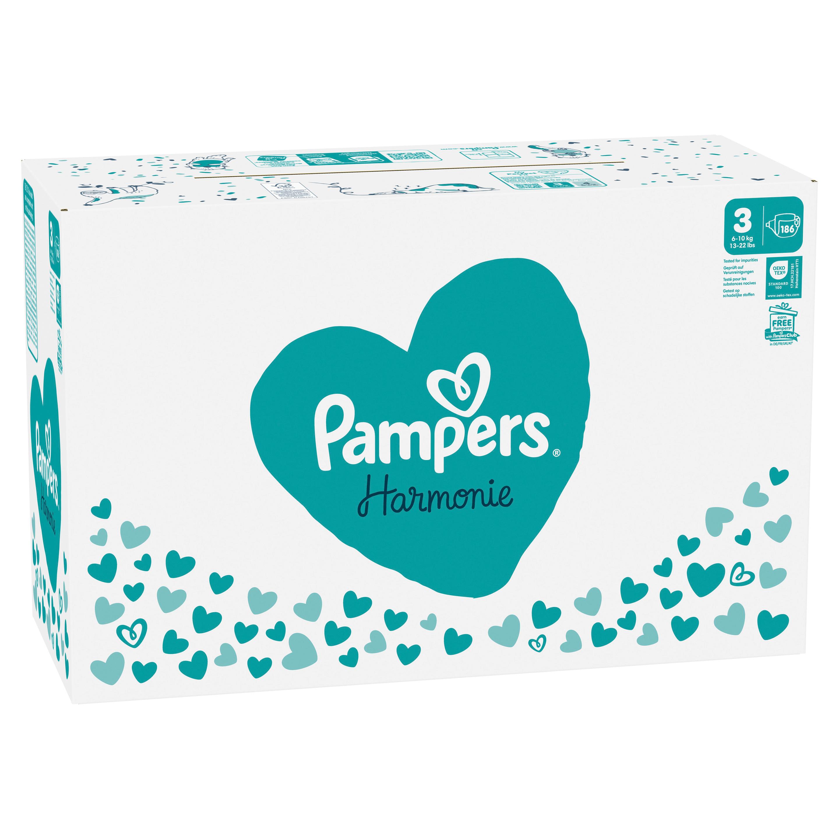 Produktbild Pampers Harmonie Windeln Gr.3 6-10kg Monatsbox 22 von 24