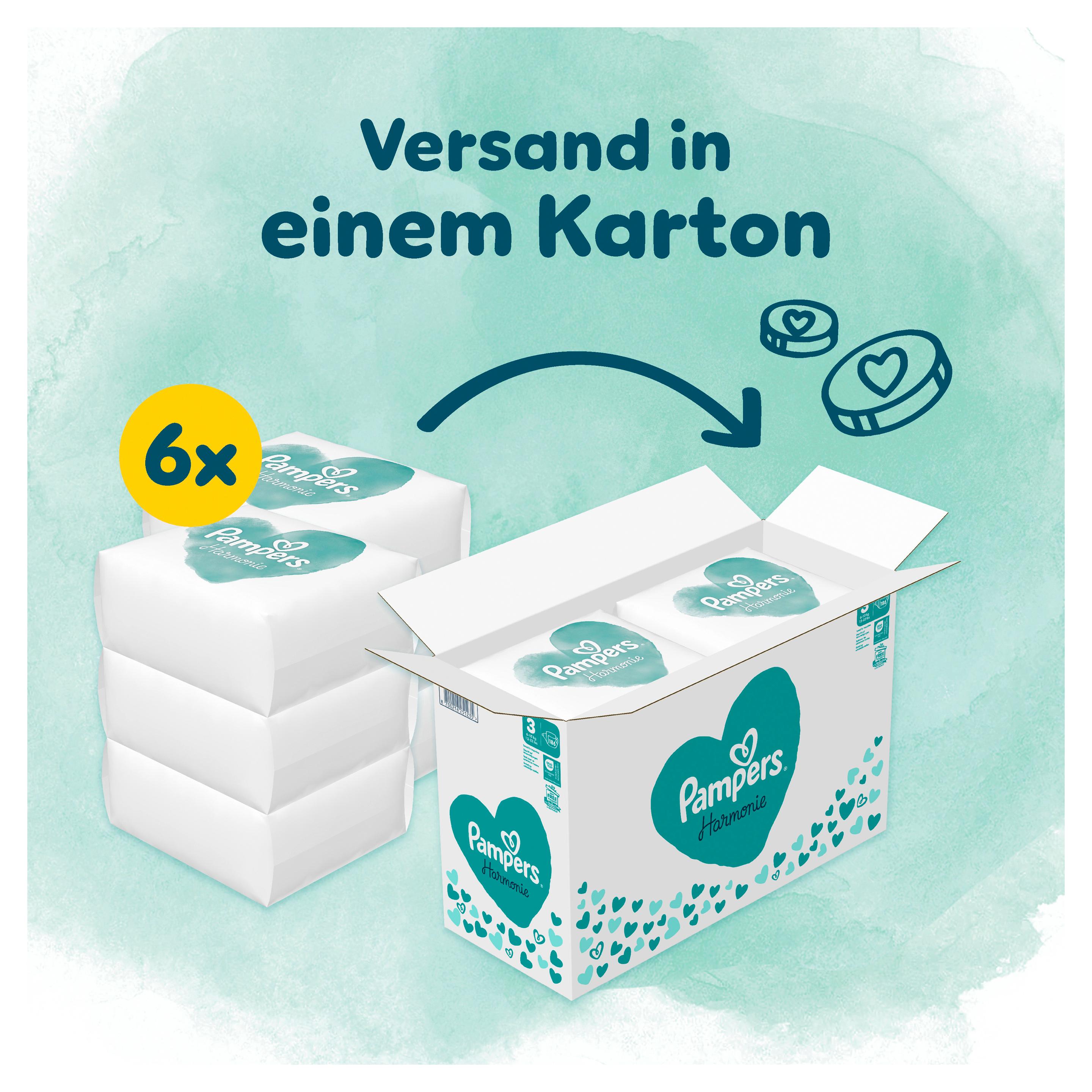 Produktbild Pampers Harmonie Windeln Gr.3 6-10kg Monatsbox 9 von 24