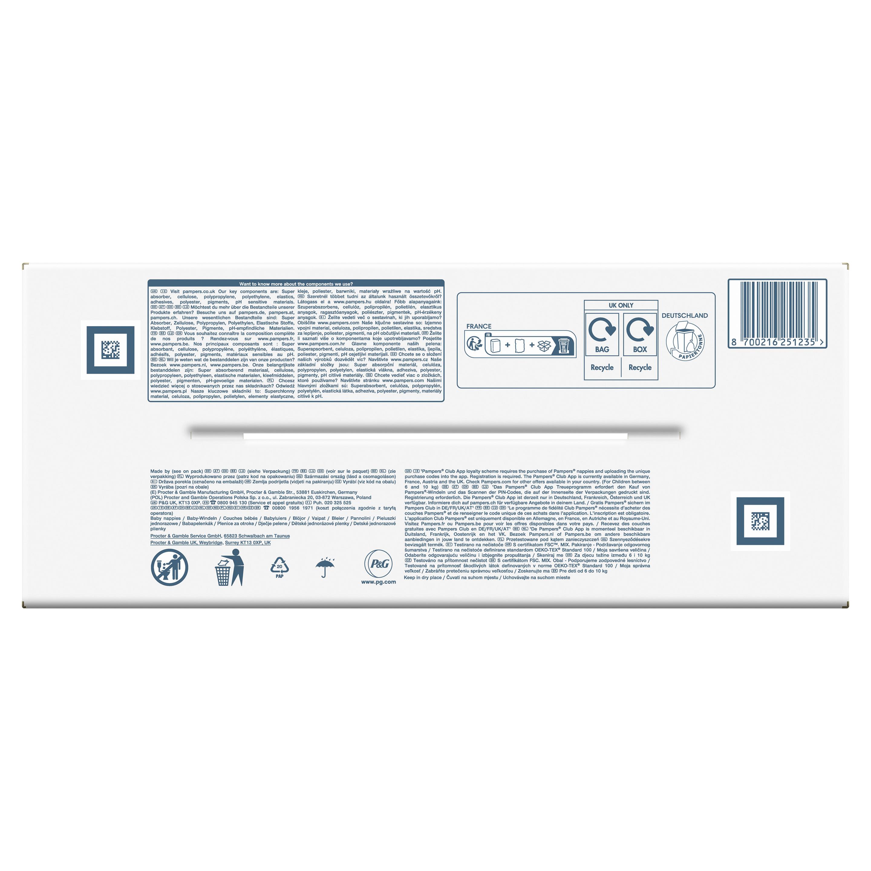 Produktbild Pampers Harmonie Windeln Gr.3 6-10kg Monatsbox 3 von 24
