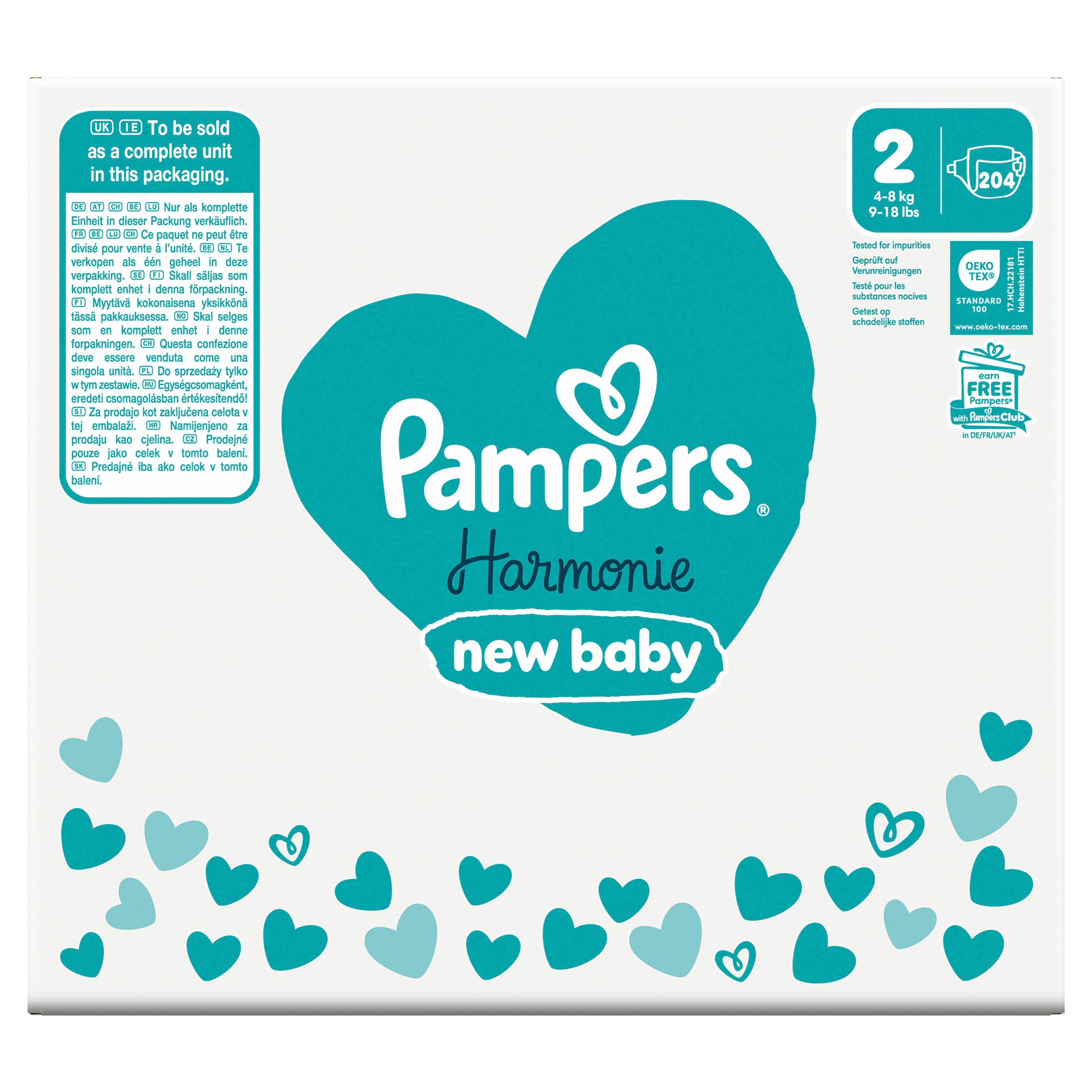 Produktbild Pampers Harmonie Windeln Gr.2 4-8kg Monatsbox 13 von 23