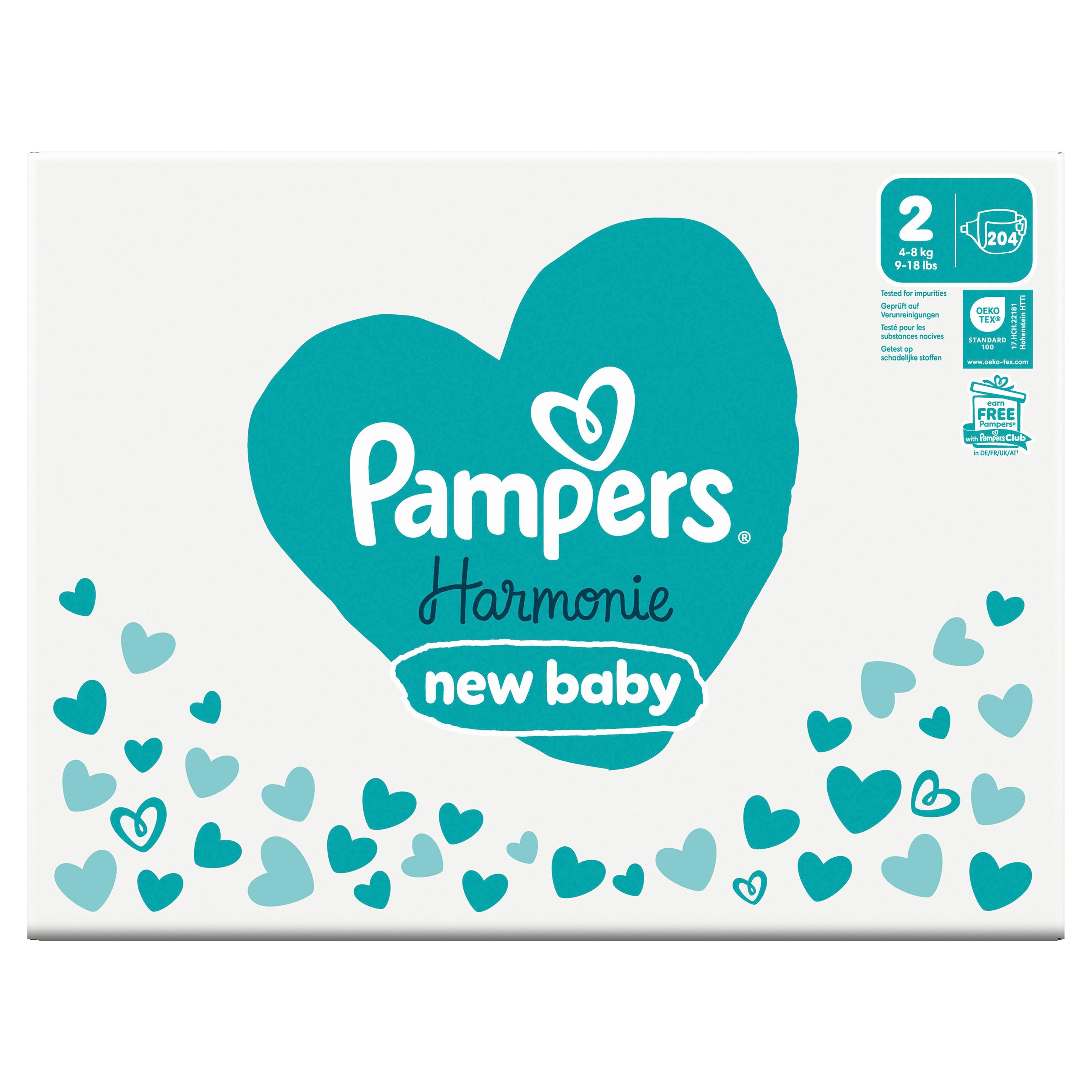 Produktbild Pampers Harmonie Windeln Gr.2 4-8kg Monatsbox 2 von 23
