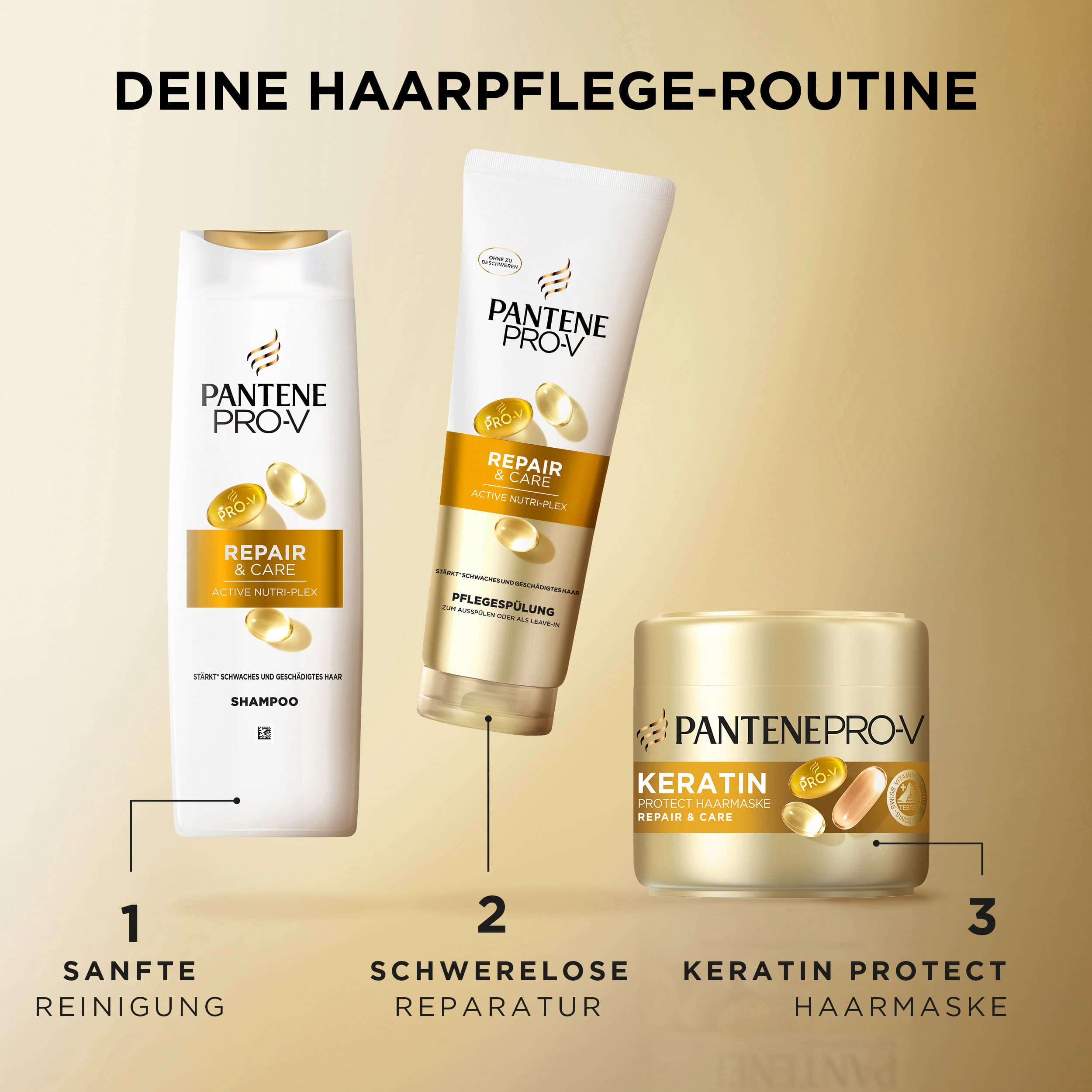 Produktbild Pantene PRO-V Haarshampoo Repair & Care 4 von 8