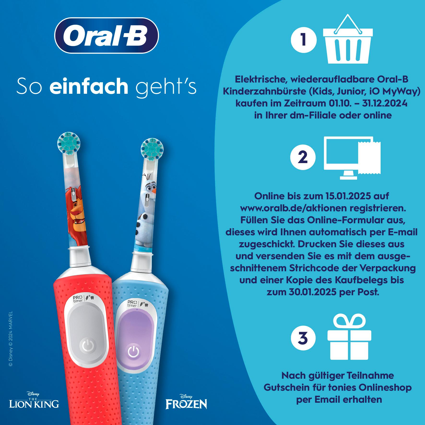Produktbild Oral-B Pro Kids 3+ elektrische Zahnbürste König der Löwen 23 von 24