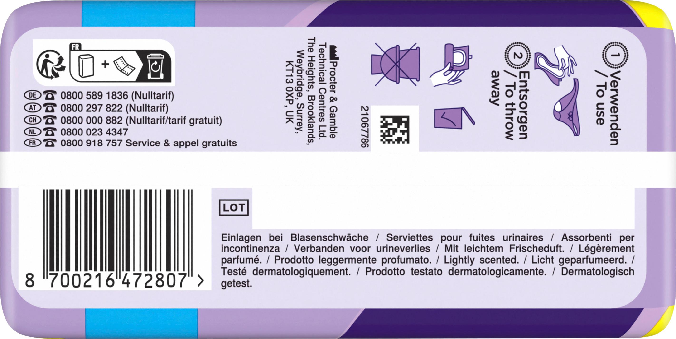 Produktbild Always Discreet Inkontinenz Einlagen Long 6 von 9