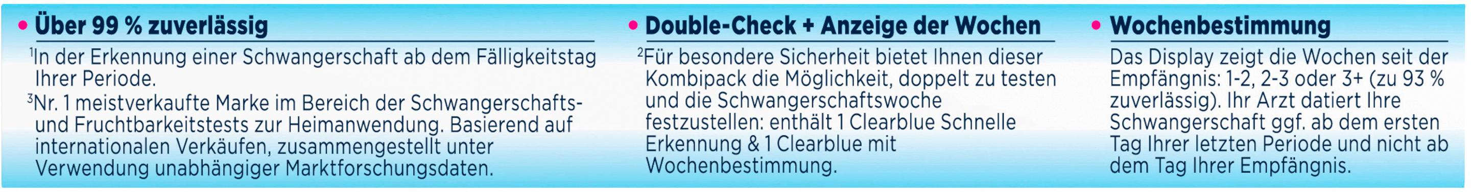 Produktbild Clearblue Schwangerschaftstest Double-Check 29 von 33