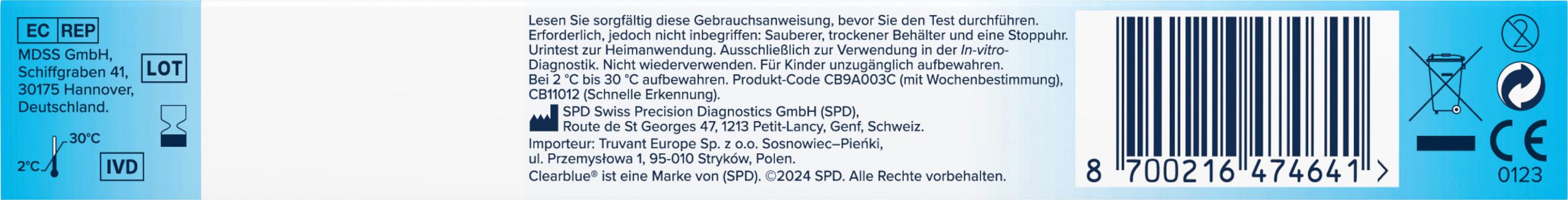Produktbild Clearblue Schwangerschaftstest Double-Check 21 von 33