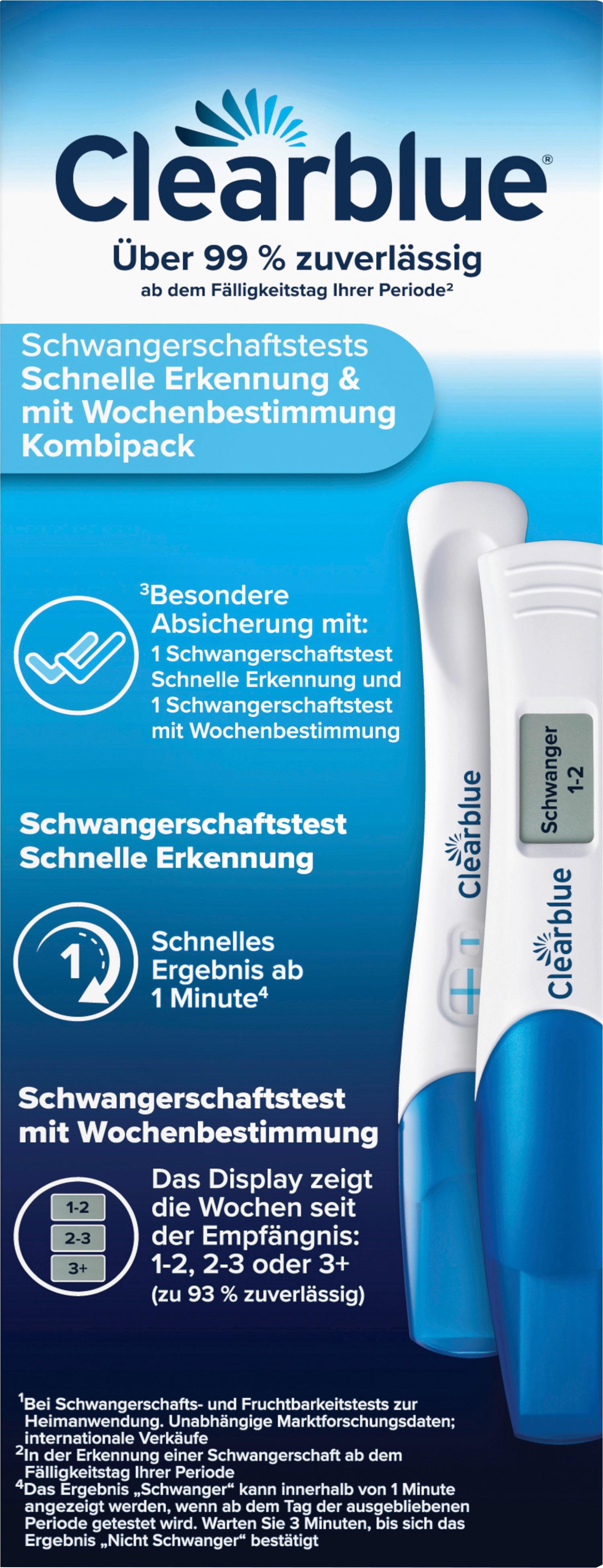Produktbild Clearblue Schwangerschaftstest Double-Check 2 von 33