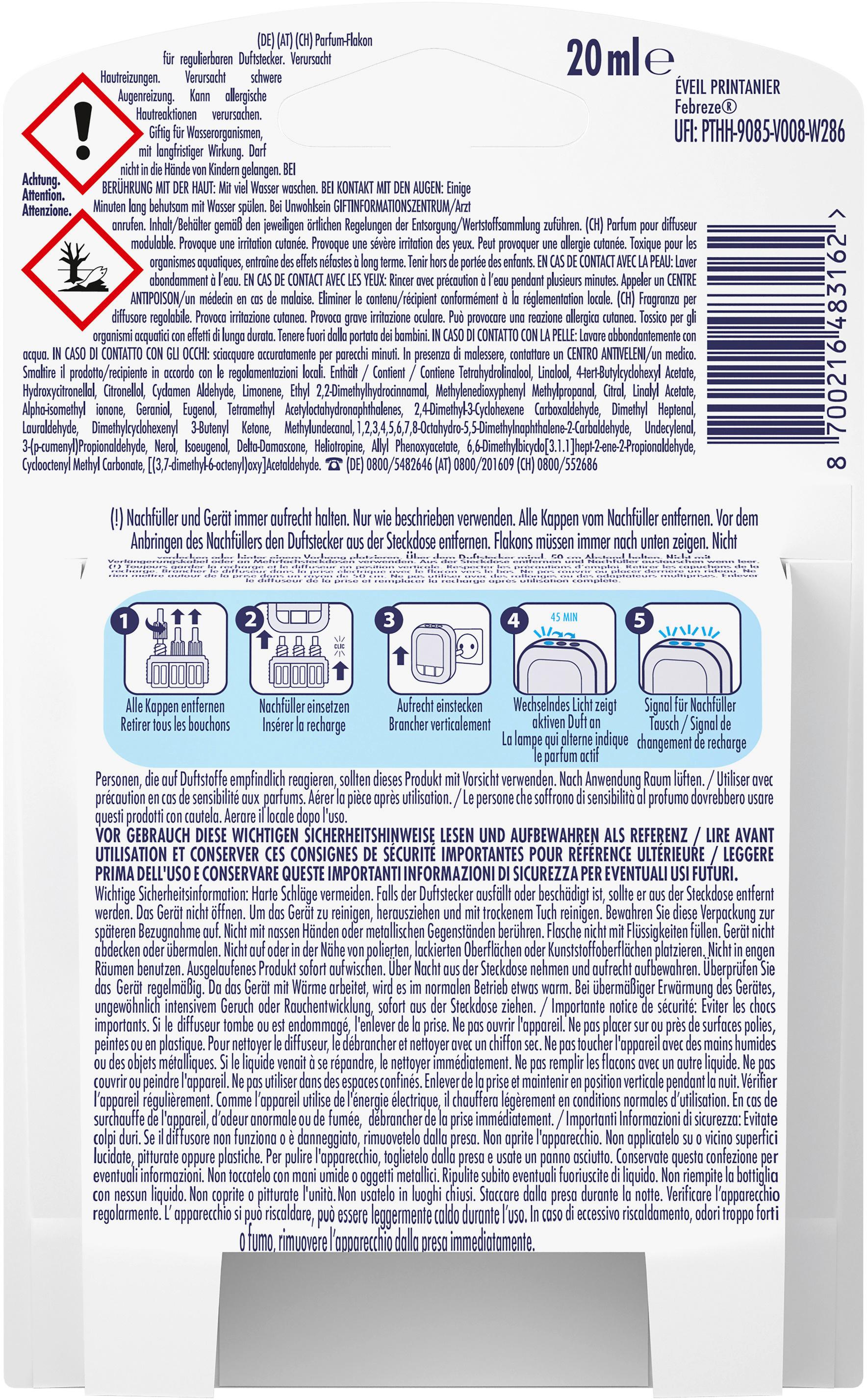 Produktbild Febreze 3volution Duftstecker Nachfüllflakon Aprilfrisch 2 von 7