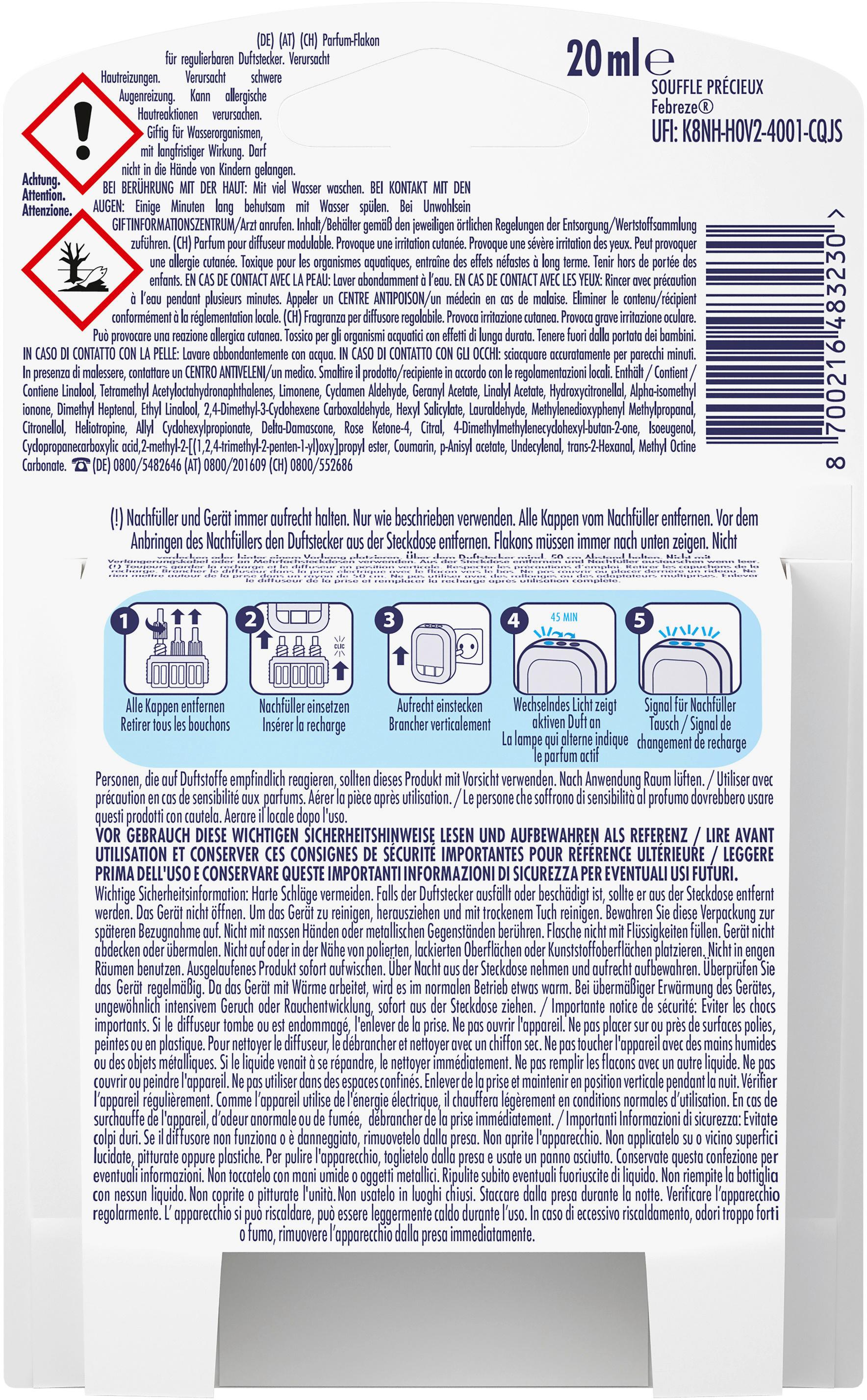 Produktbild Febreze 3volution Duftstecker Nachfüllflakon Goldene Orchidee 2 von 7
