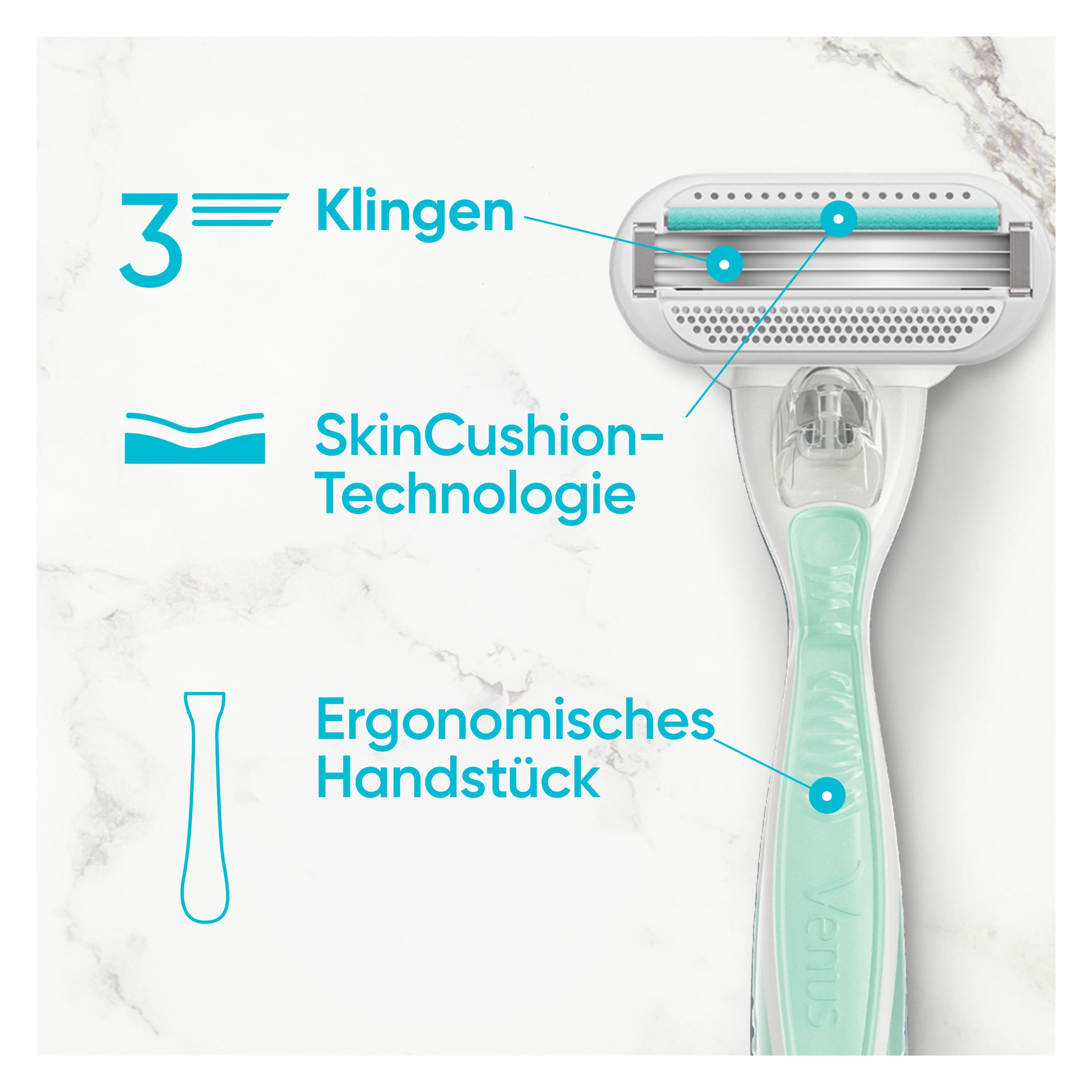 Produktbild Gillette Venus Rasierer Smooth Sensitive 4 von 8