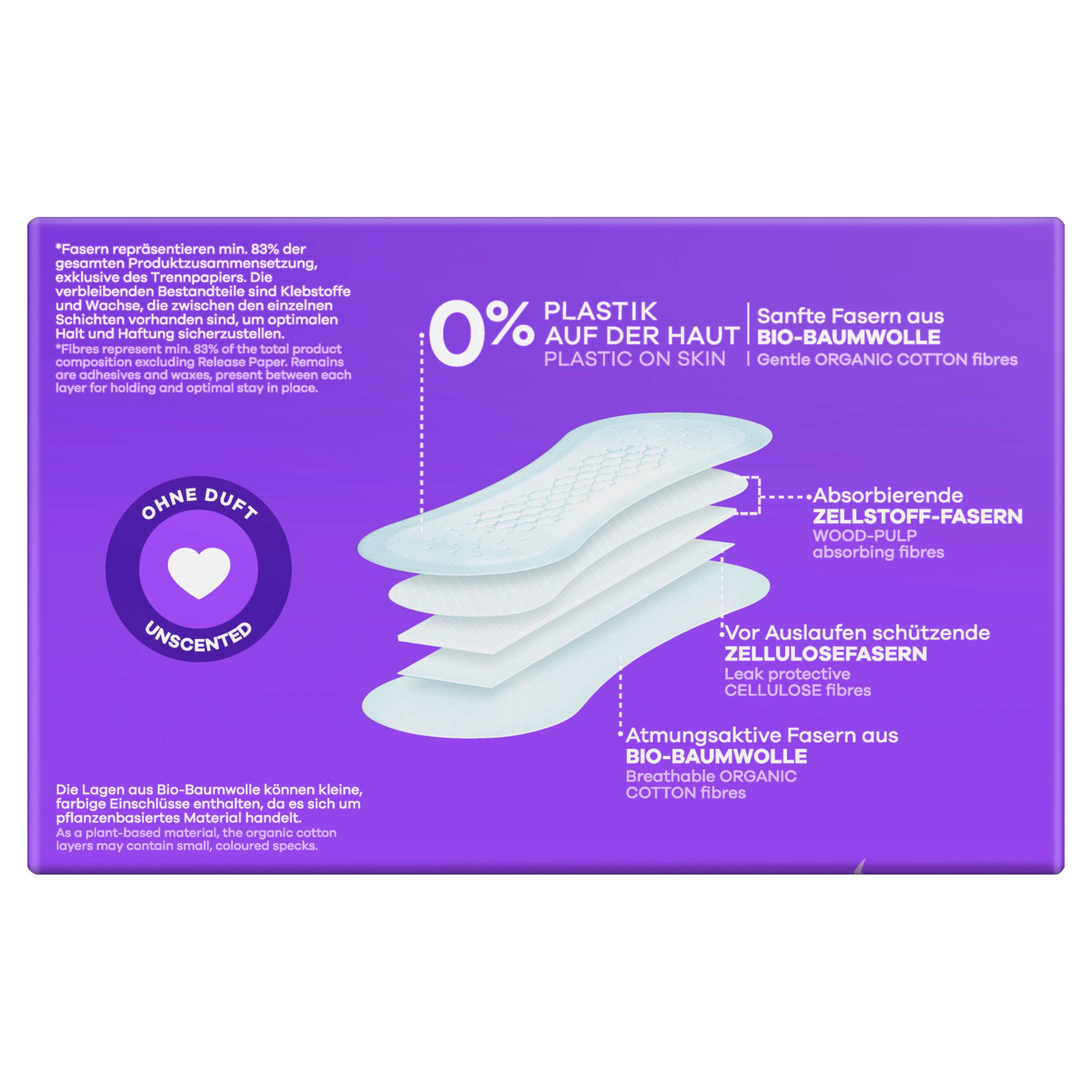 Produktbild always Slipeinlagen Daily Fresh Normal pflanzenbasiert 2 von 13