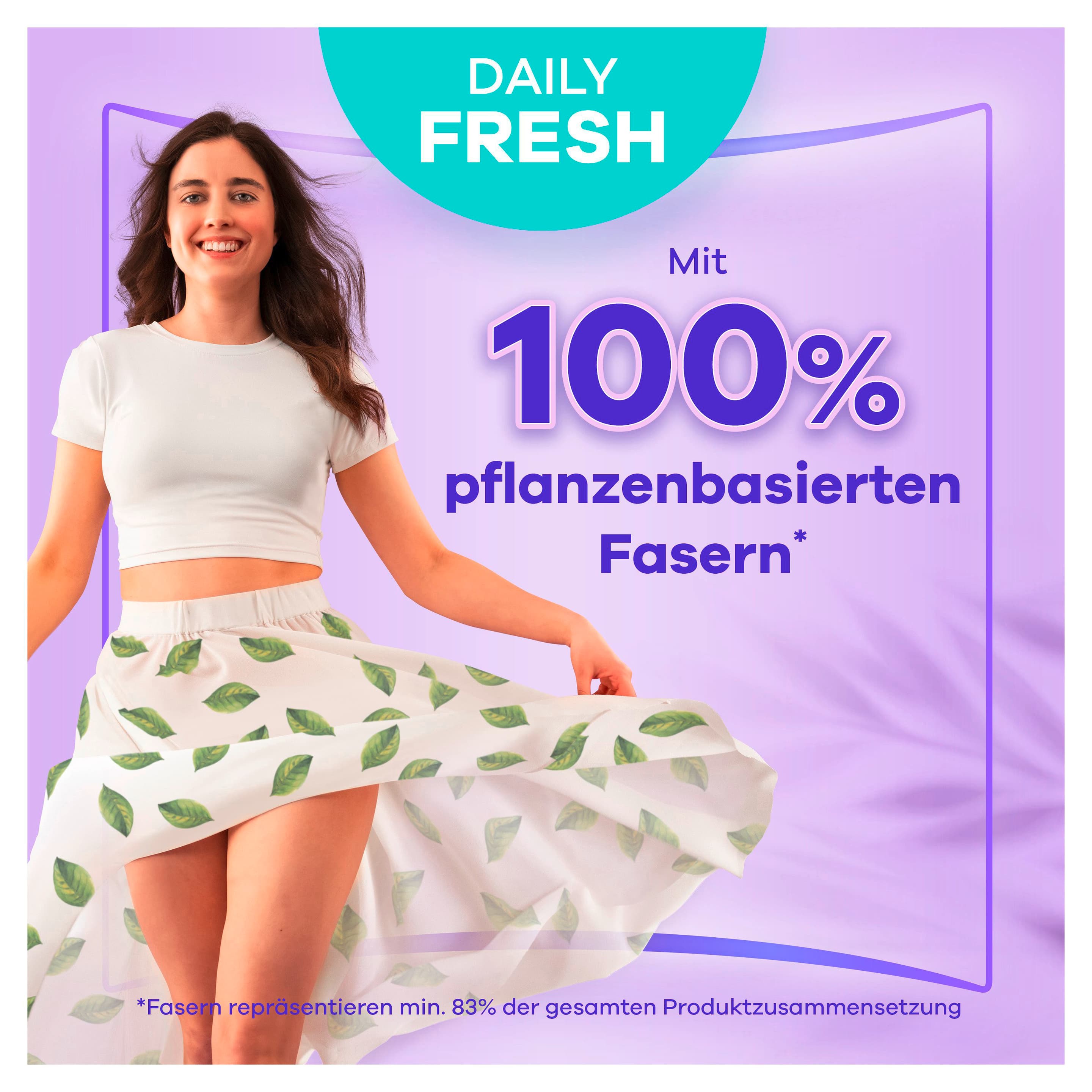 Produktbild always Slipeinlagen Daily Fresh Long pflanzenbasiert 2 von 7