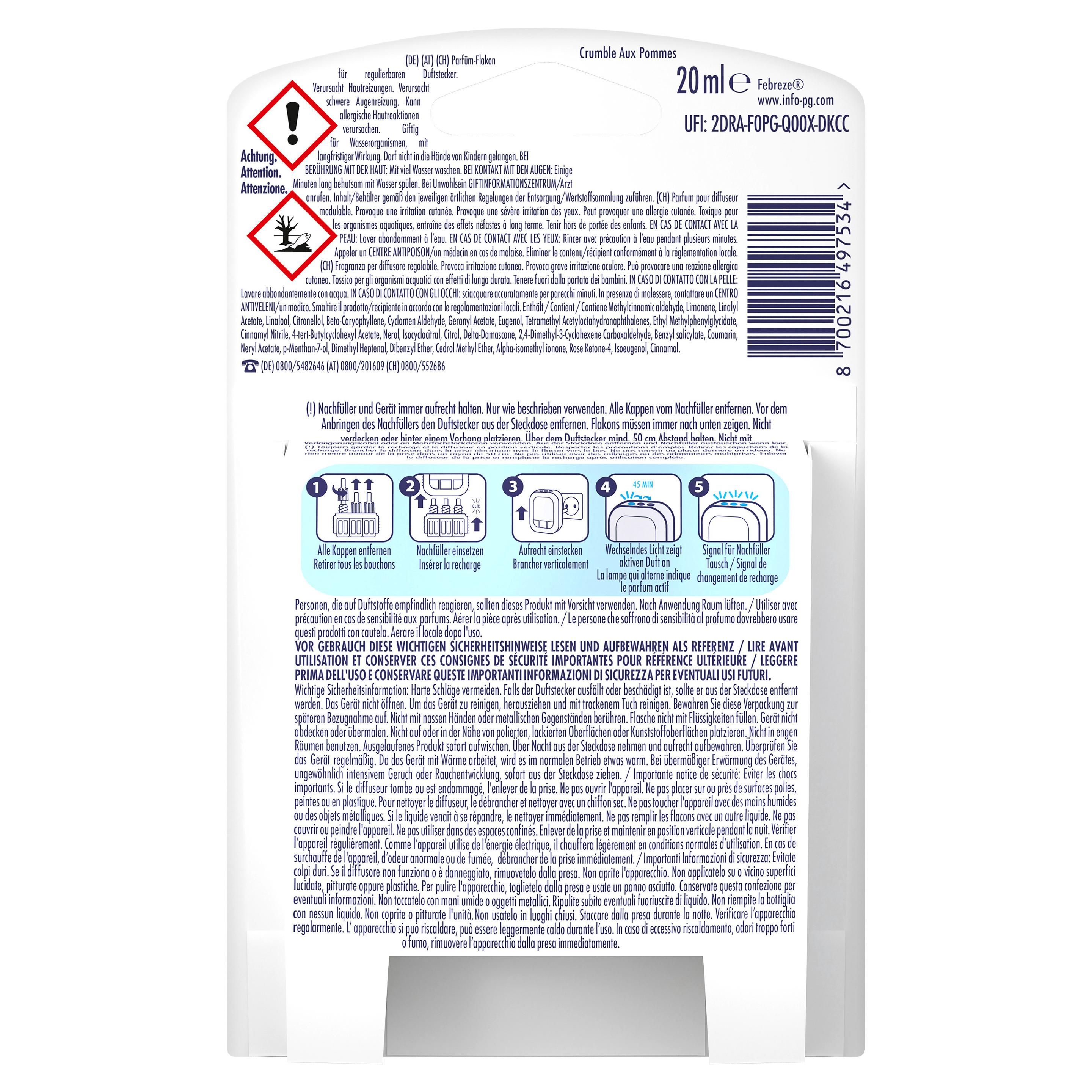 Produktbild Febreze 3volution Duftstecker Nachfüllflakon Apfel 3 von 8