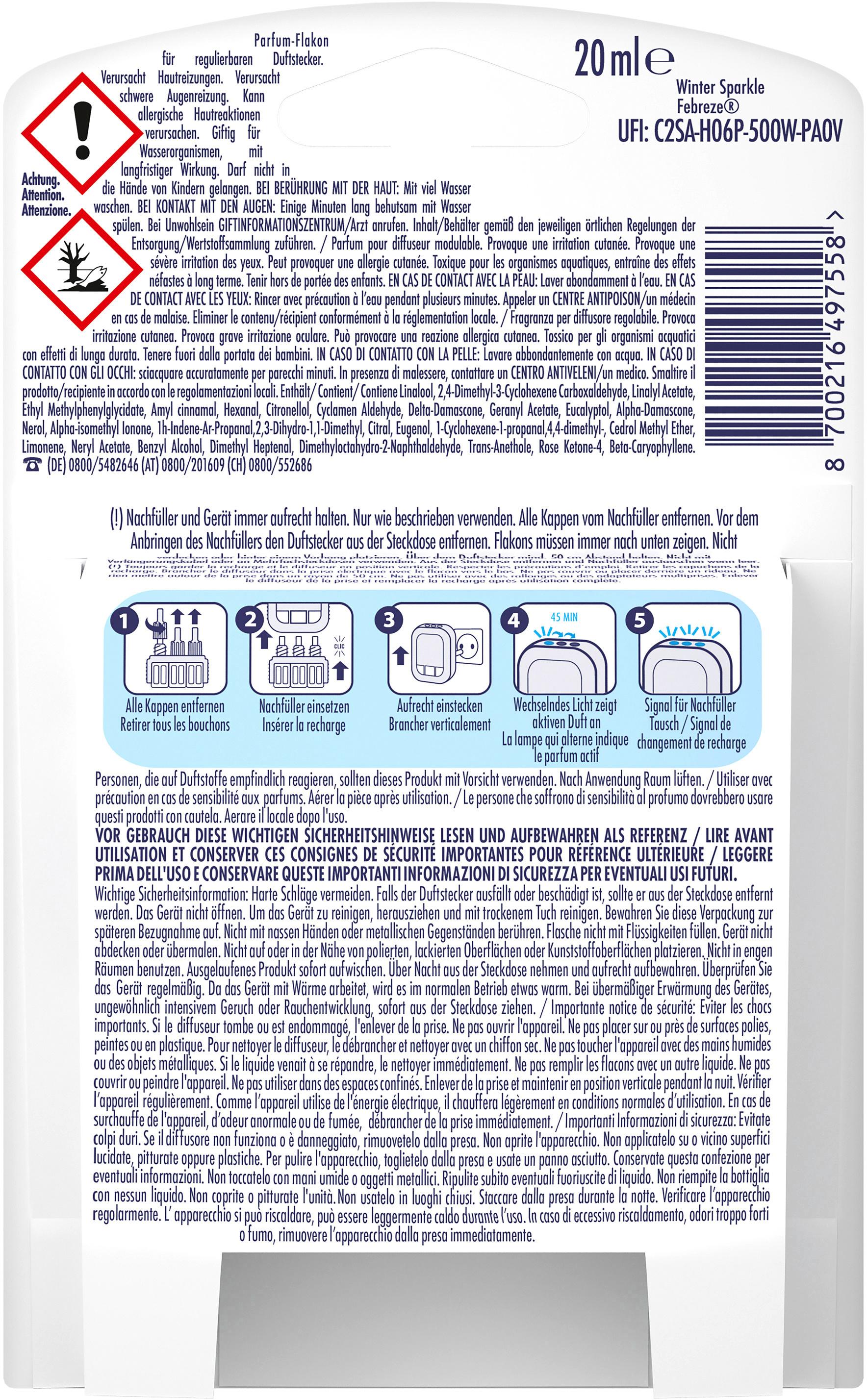 Produktbild Febreze 3volution Duftstecker Nachfüllflakon Beerenblüten 2 von 7
