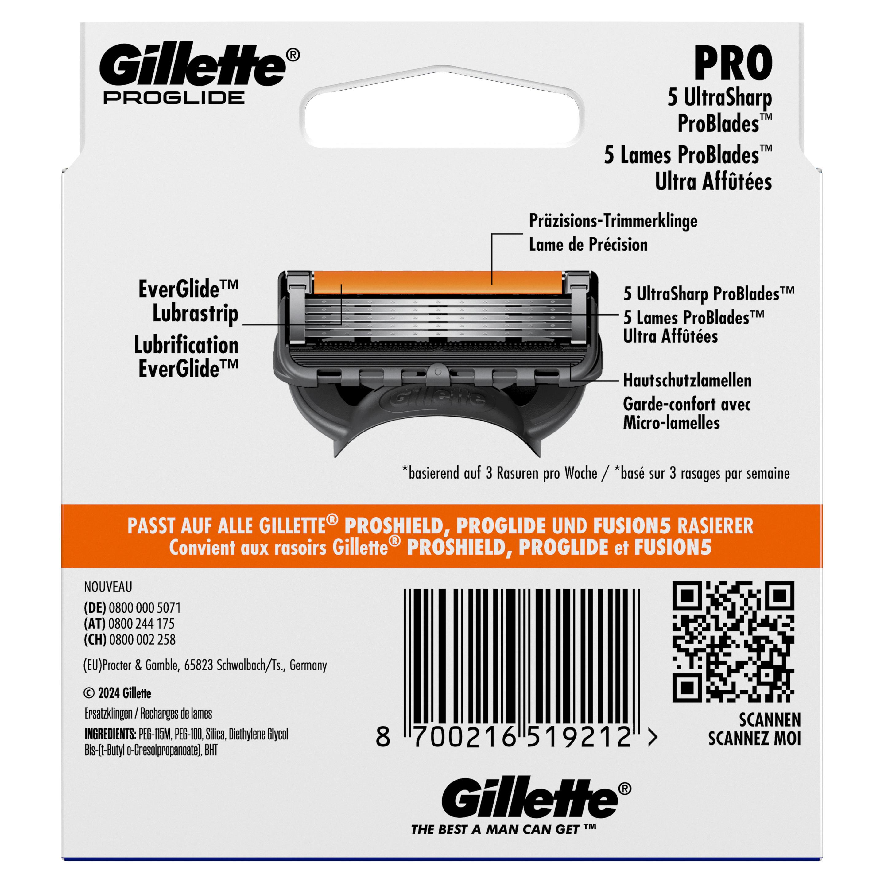 Produktbild Gillette Proglide Rasierklingen 2 von 8
