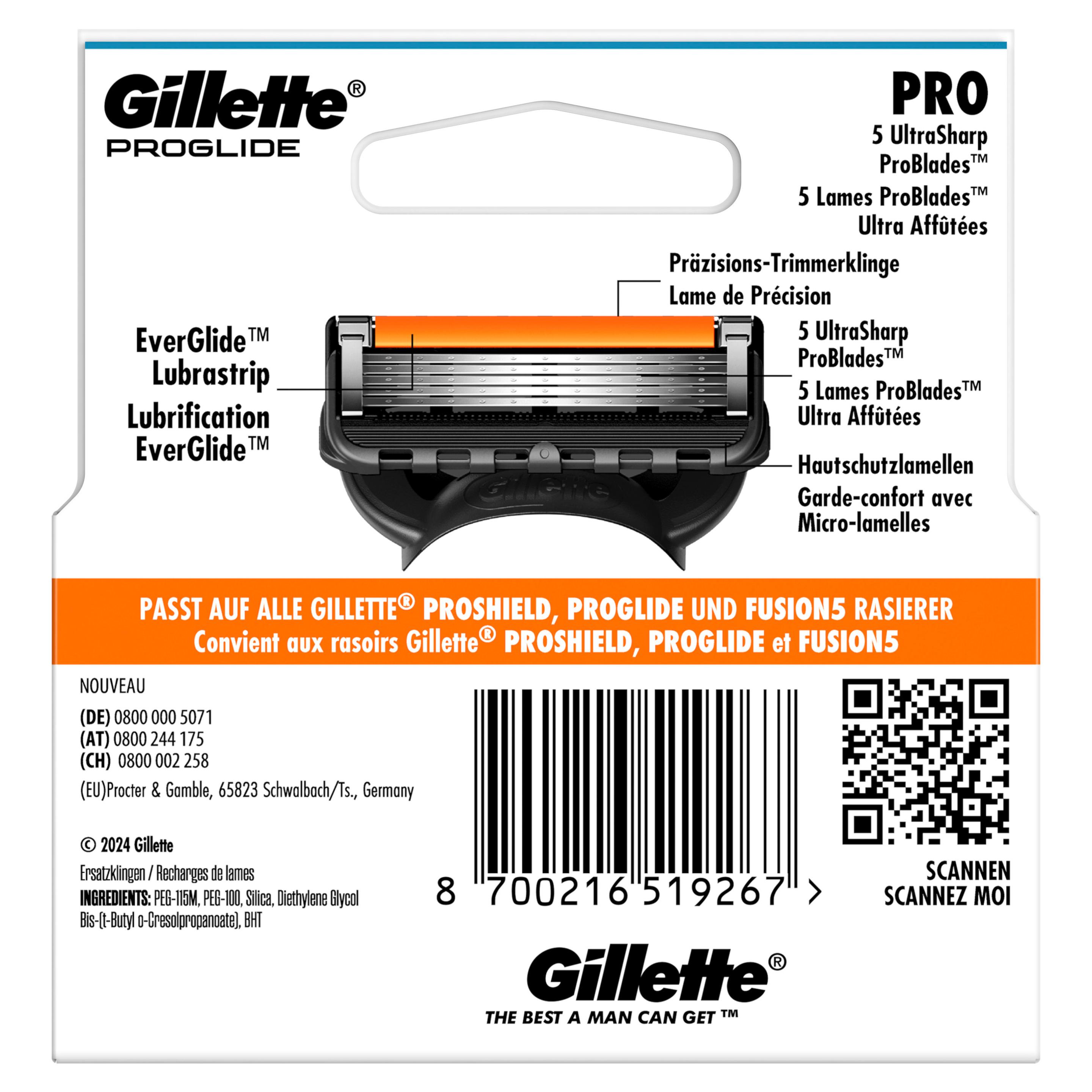 Produktbild Gillette Proglide Rasierklingen 2 von 5