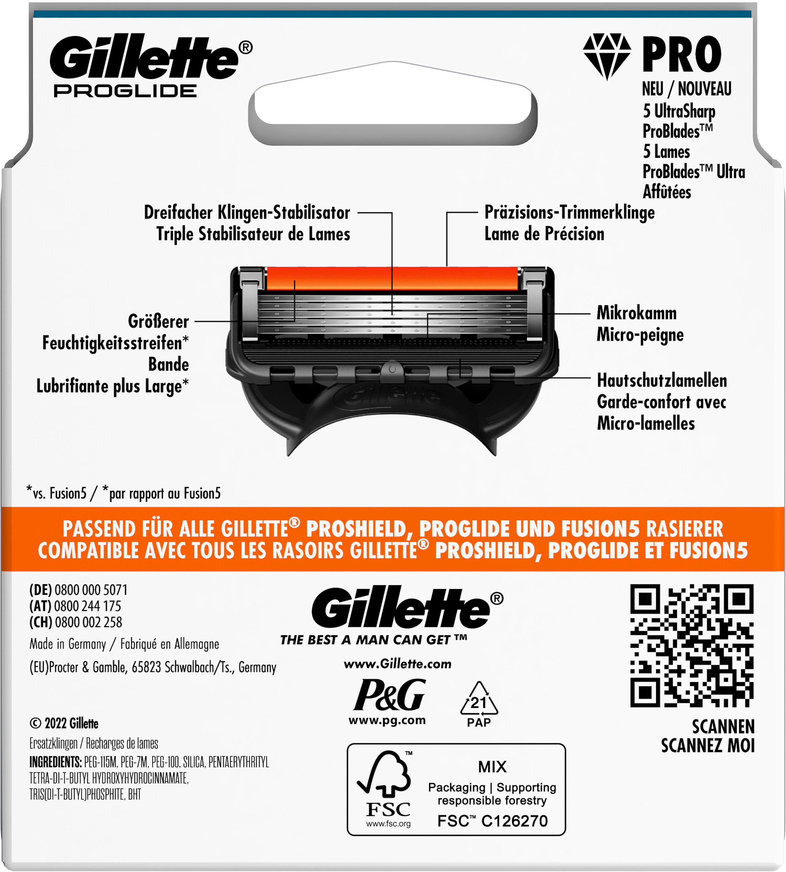 Produktbild Gillette Proglide Rasierklingen 2 von 9