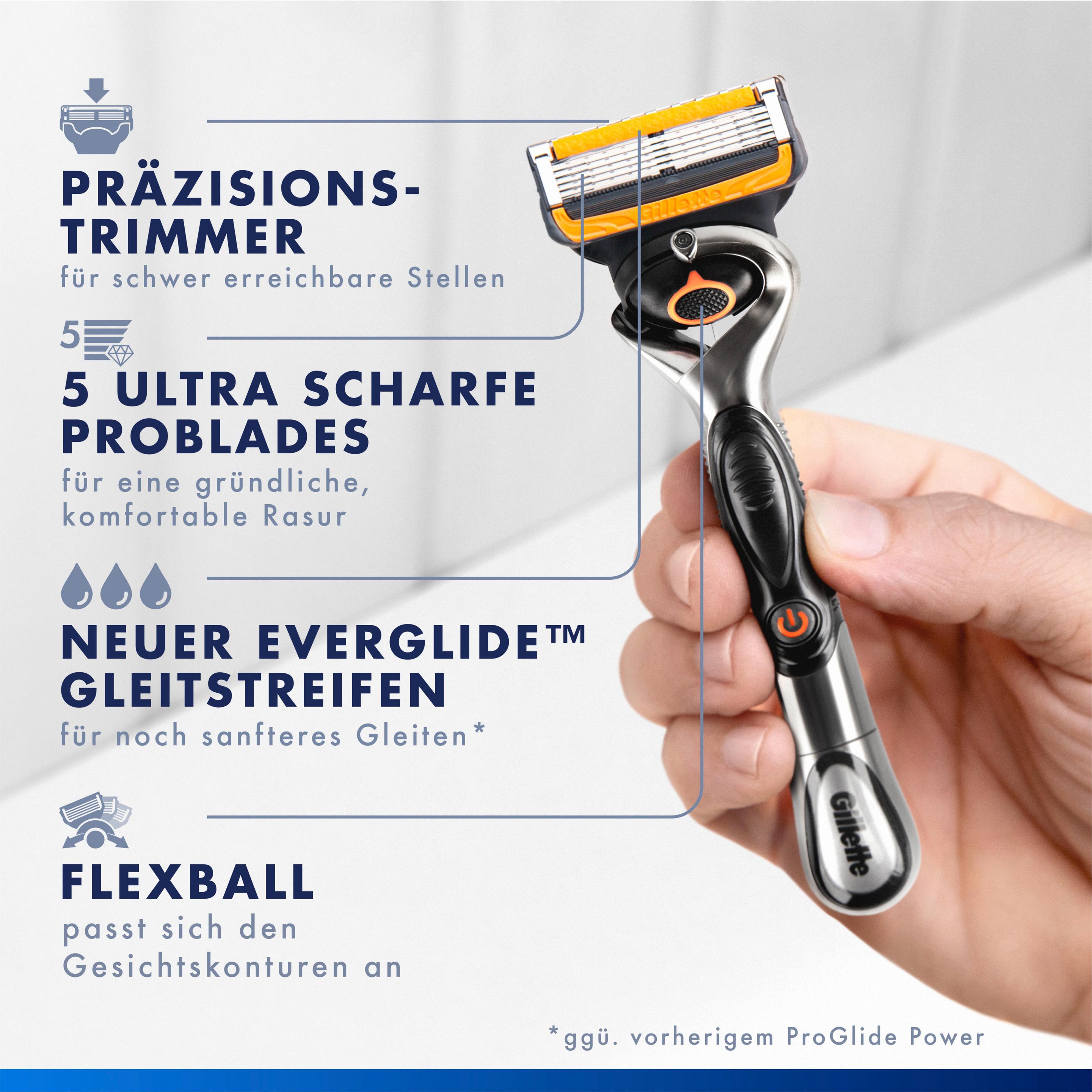 Produktbild Gillette Proglide Power Rasierklingen 9 von 10