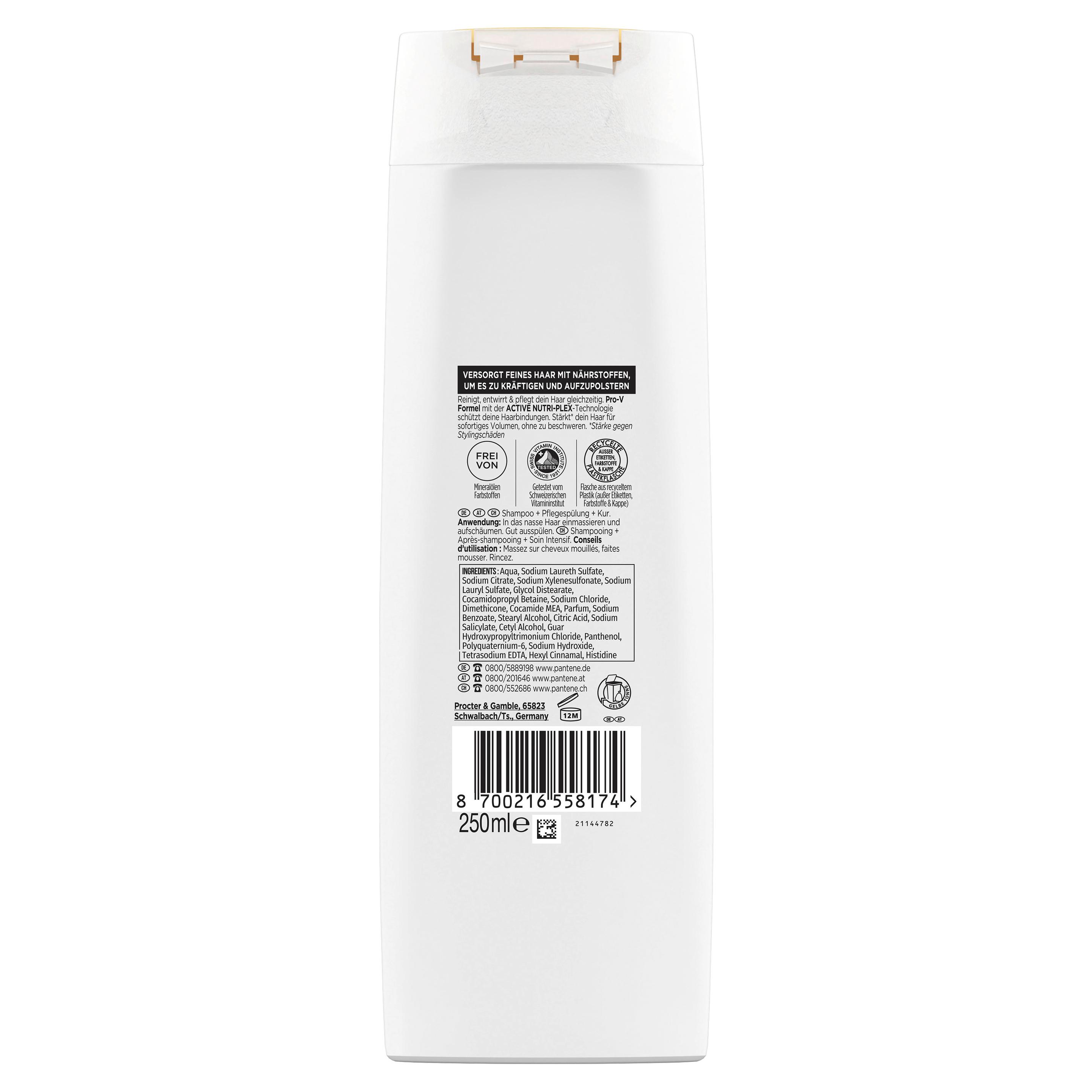 Produktbild Pantene PRO-V Haarshampoo 3in1 Volumen Pur 250ml 3 von 3