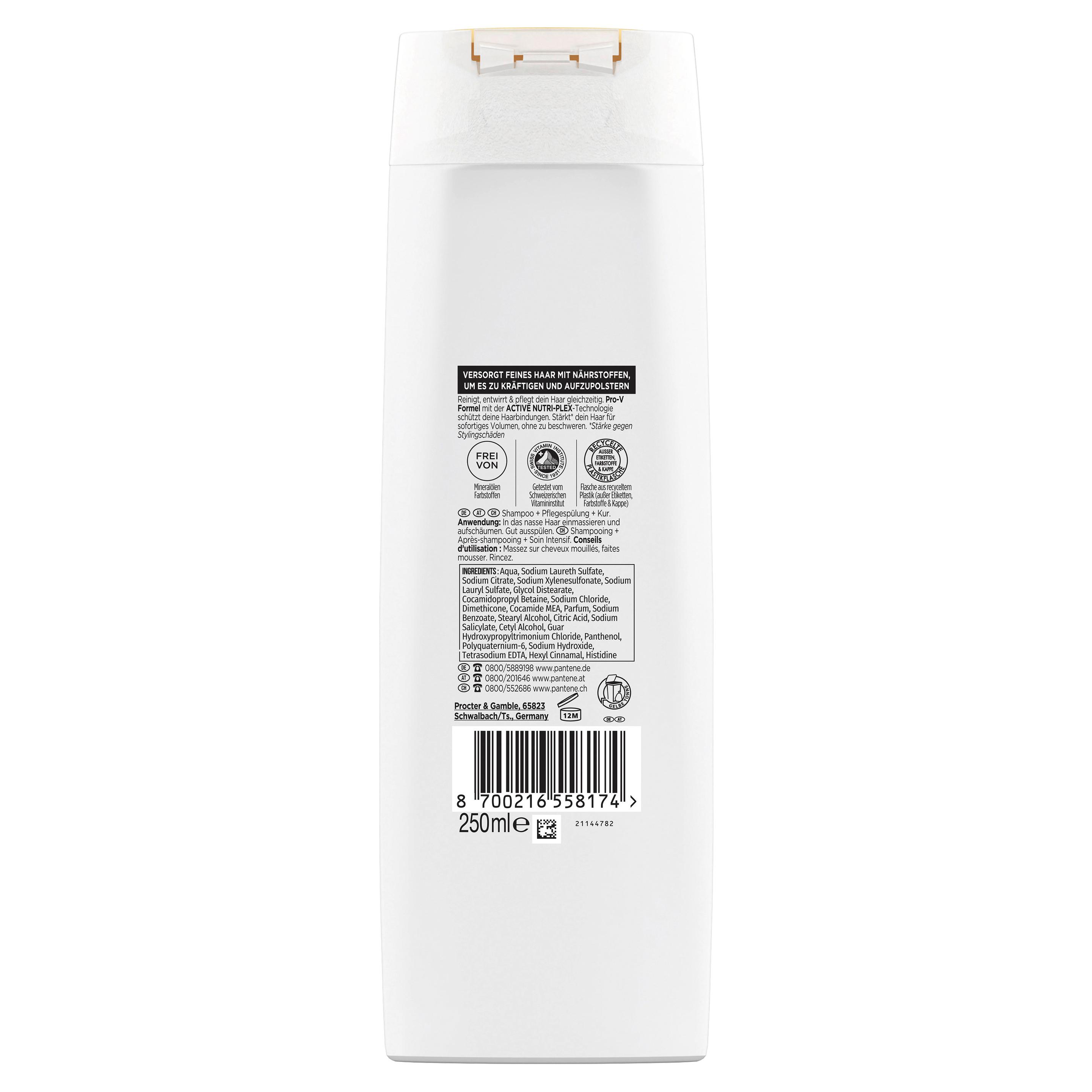 Produktbild Pantene PRO-V Haarshampoo 3in1 Volumen Pur 250ml 2 von 3