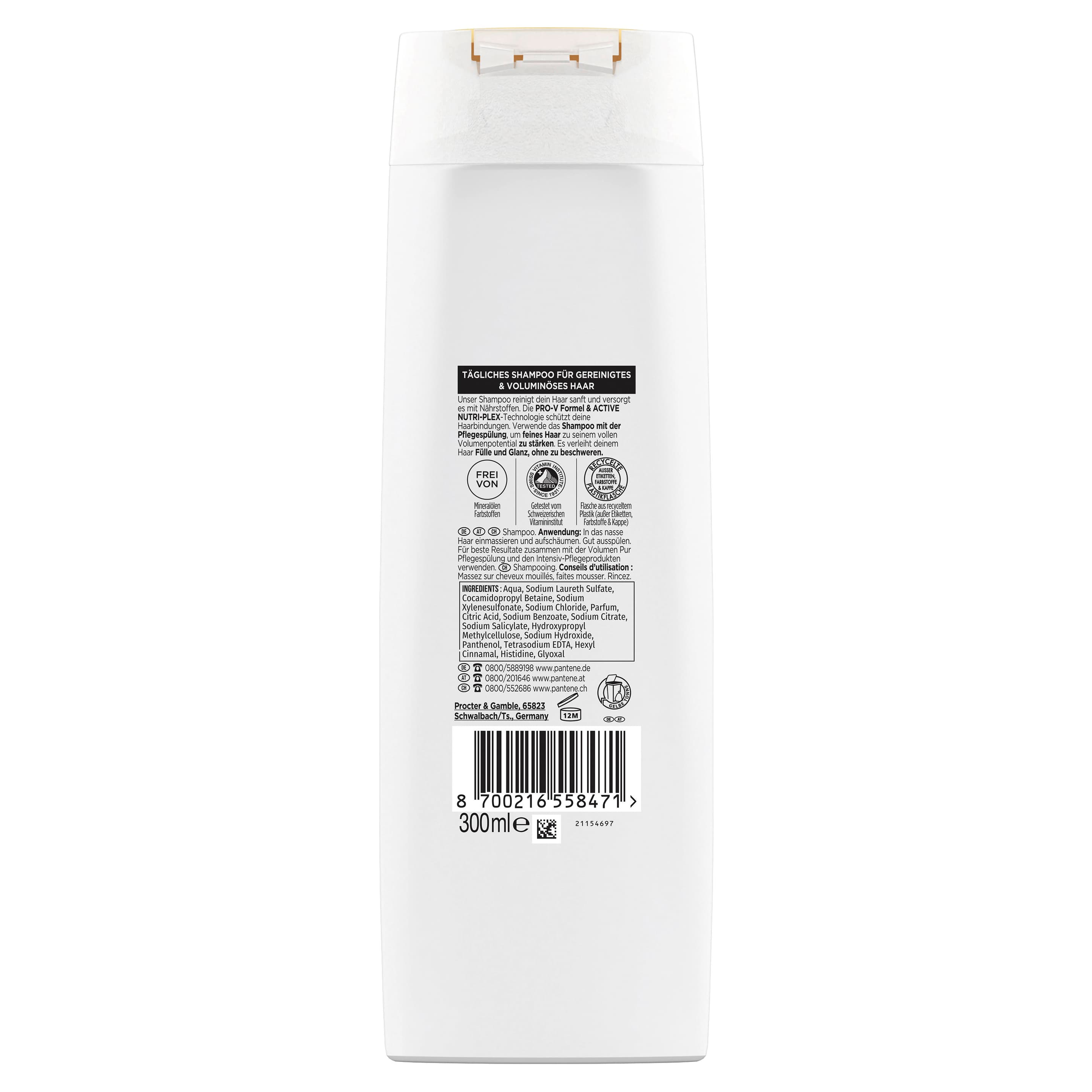 Produktbild Pantene PRO-V Haarshampoo Volumen Pur 2 von 4
