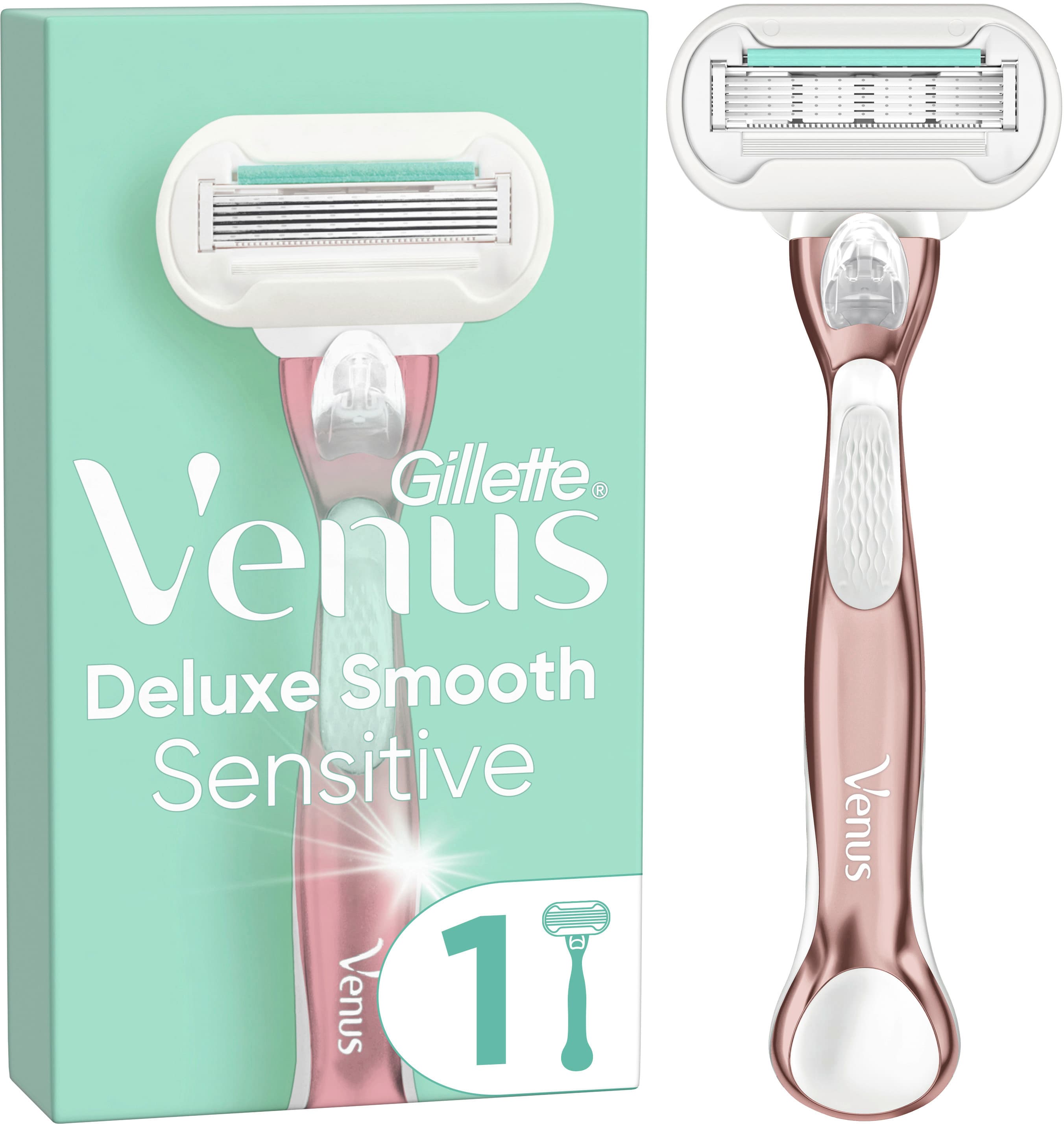 Produktbild Gillette Venus Rasierer Deluxe Smooth Sensitive Rosegold 2 von 9