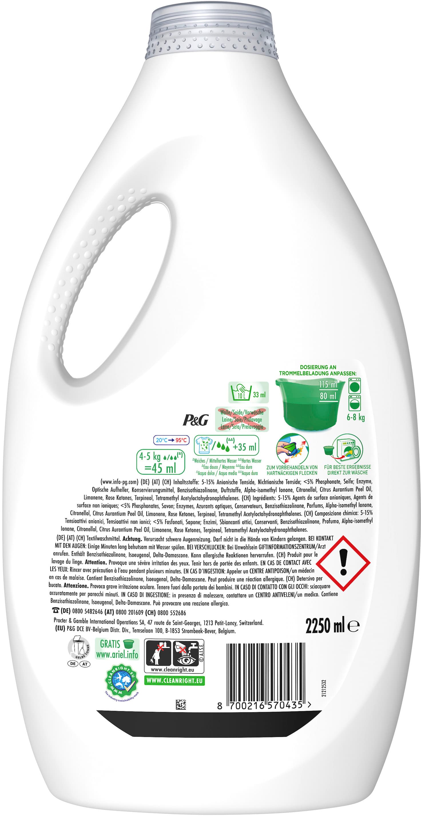 Produktbild Ariel Vollwaschmittel Universal+ Flüssigwaschmittel 2 von 6