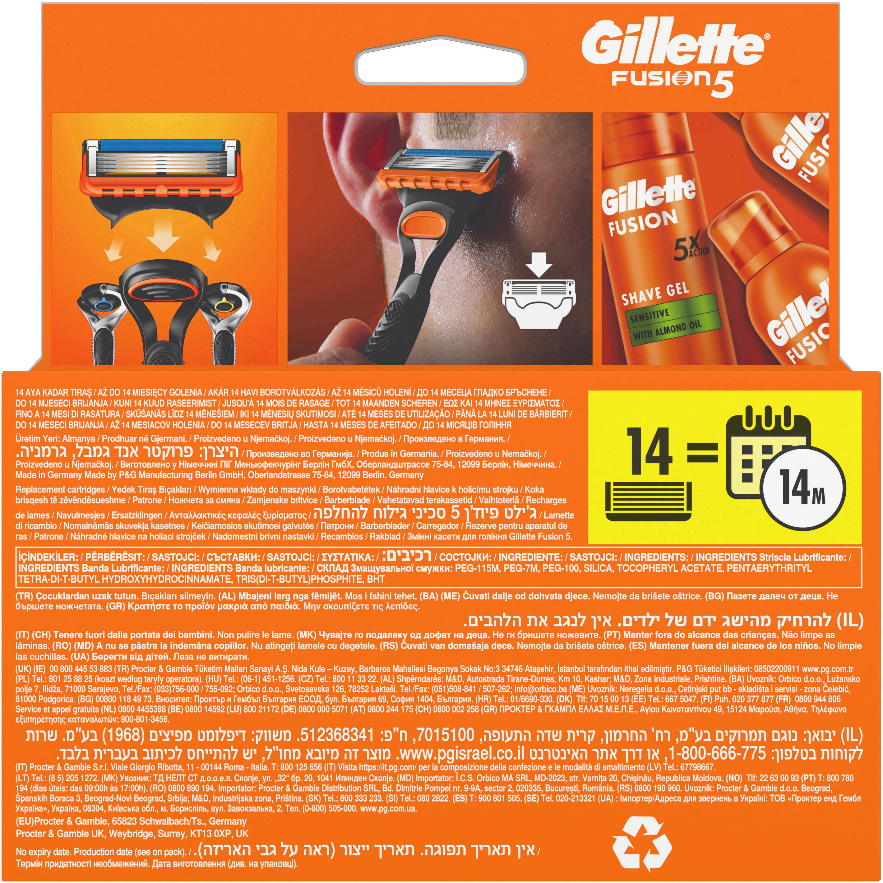 Produktbild Gillette Fusion 5 System Rasierklingen 2 von 12