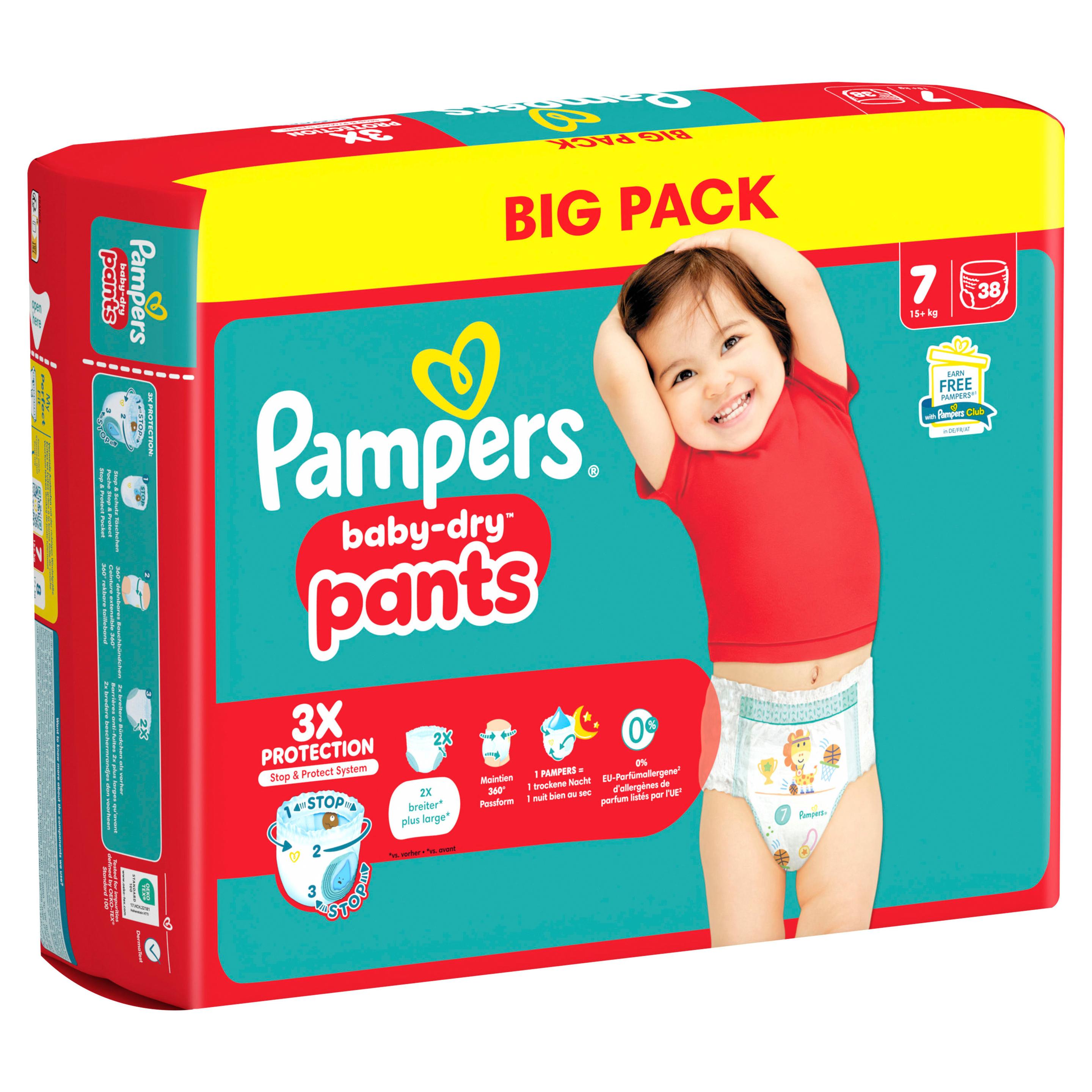 Produktbild Pampers Baby Dry Pants Windeln Gr.7 Extra Large 15+kg Big Pack  16 von 24