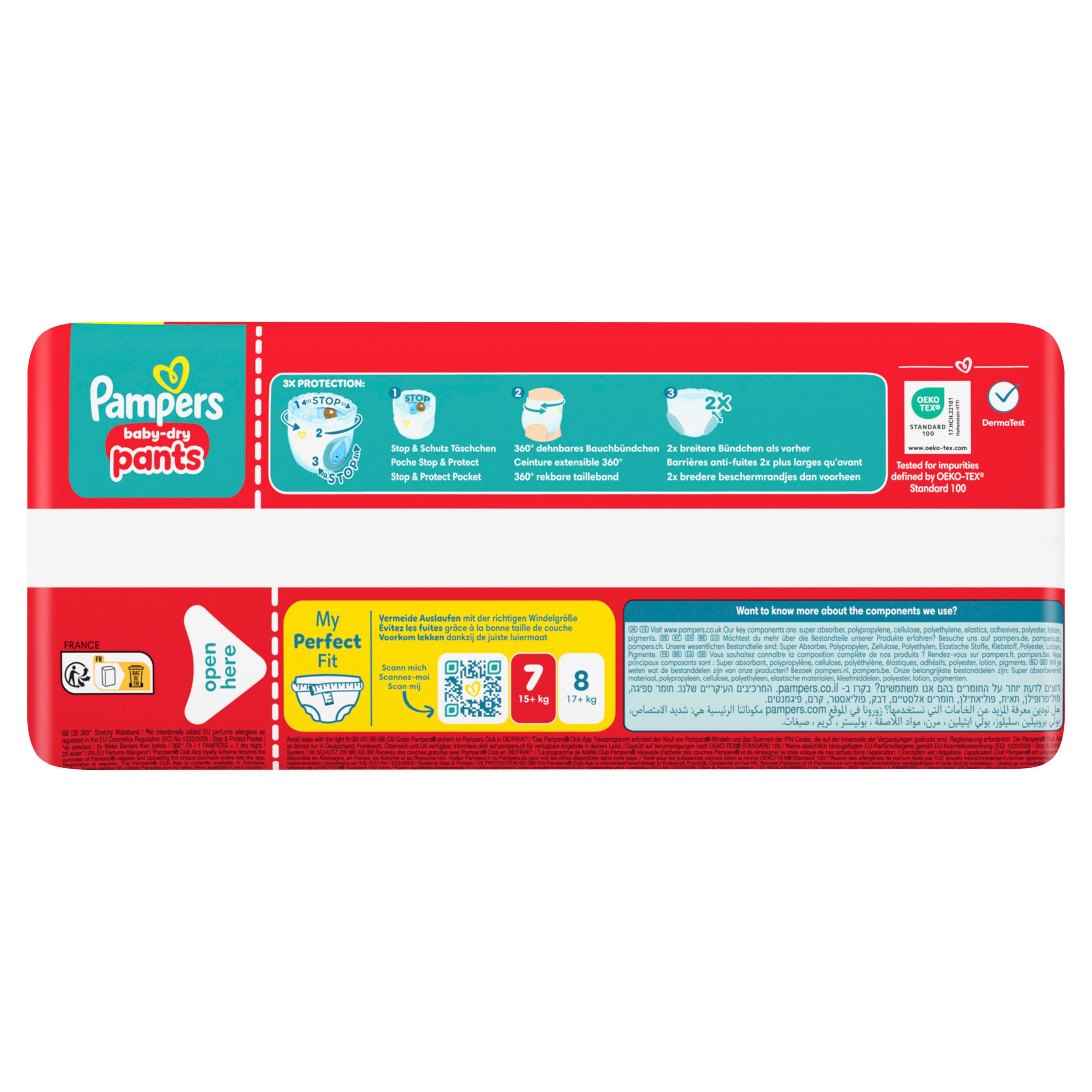 Produktbild Pampers Baby Dry Pants Windeln Gr.7 Extra Large 15+kg Big Pack  15 von 24