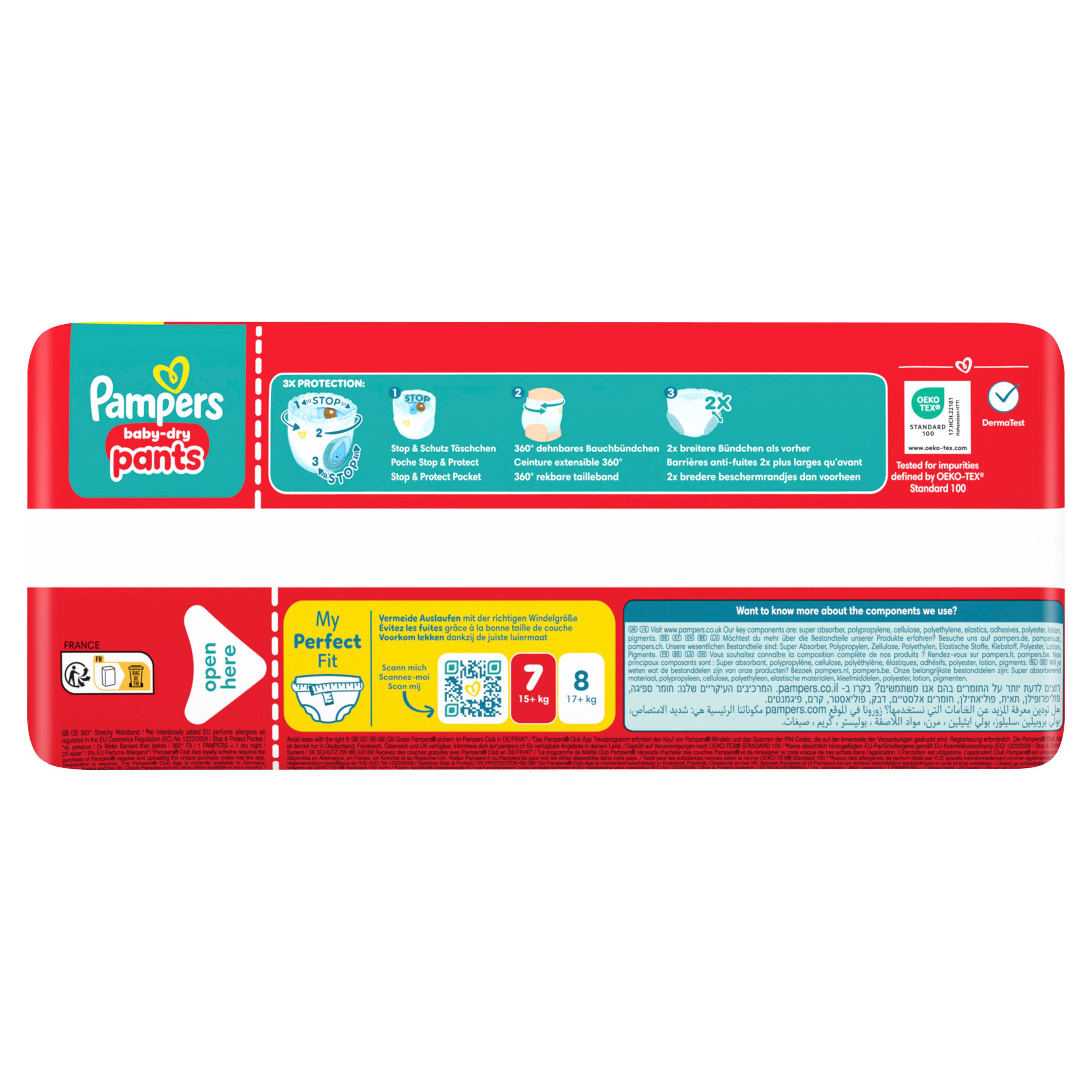 Produktbild Pampers Baby Dry Pants Windeln Gr.7 Extra Large 15+kg Big Pack  18 von 24