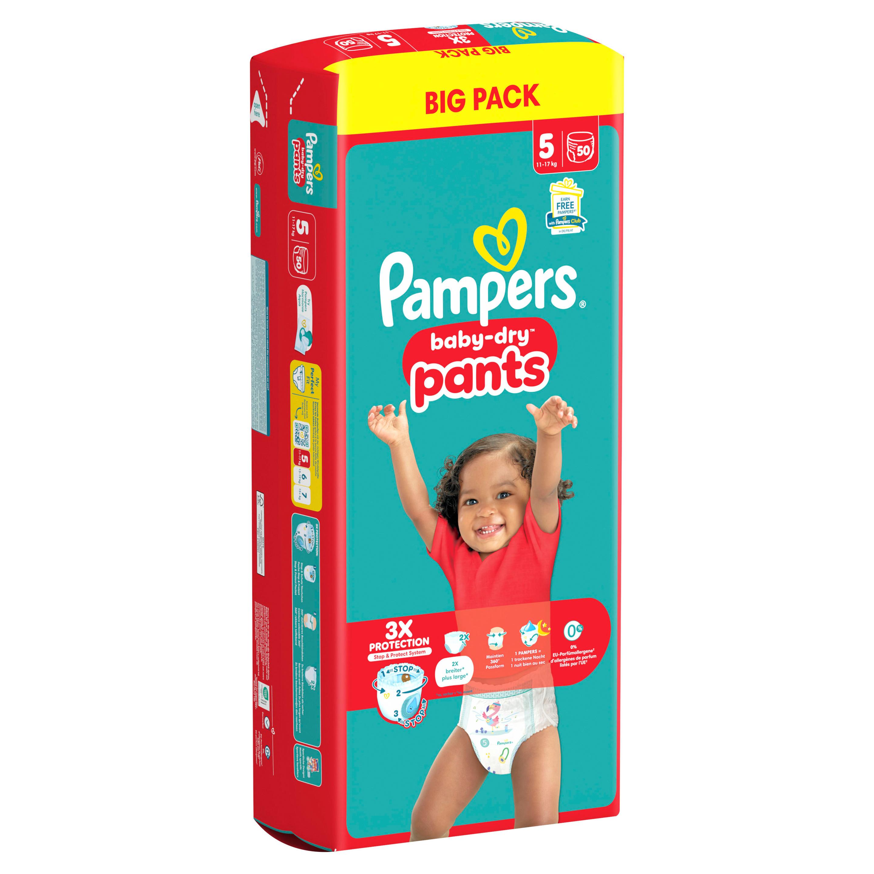 Produktbild Pampers Baby Dry Pants Windeln Gr.5 Junior 11-17kg Big Pack 12 von 17
