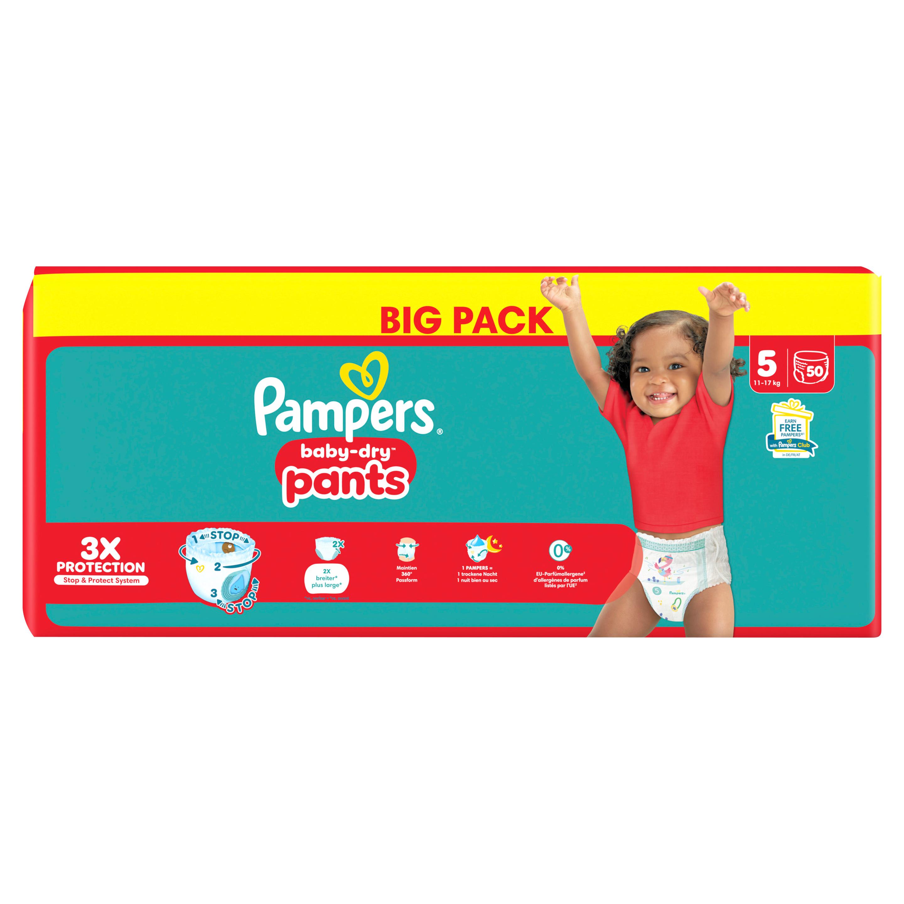 Produktbild Pampers Baby Dry Pants Windeln Gr.5 Junior 11-17kg Big Pack 4 von 17