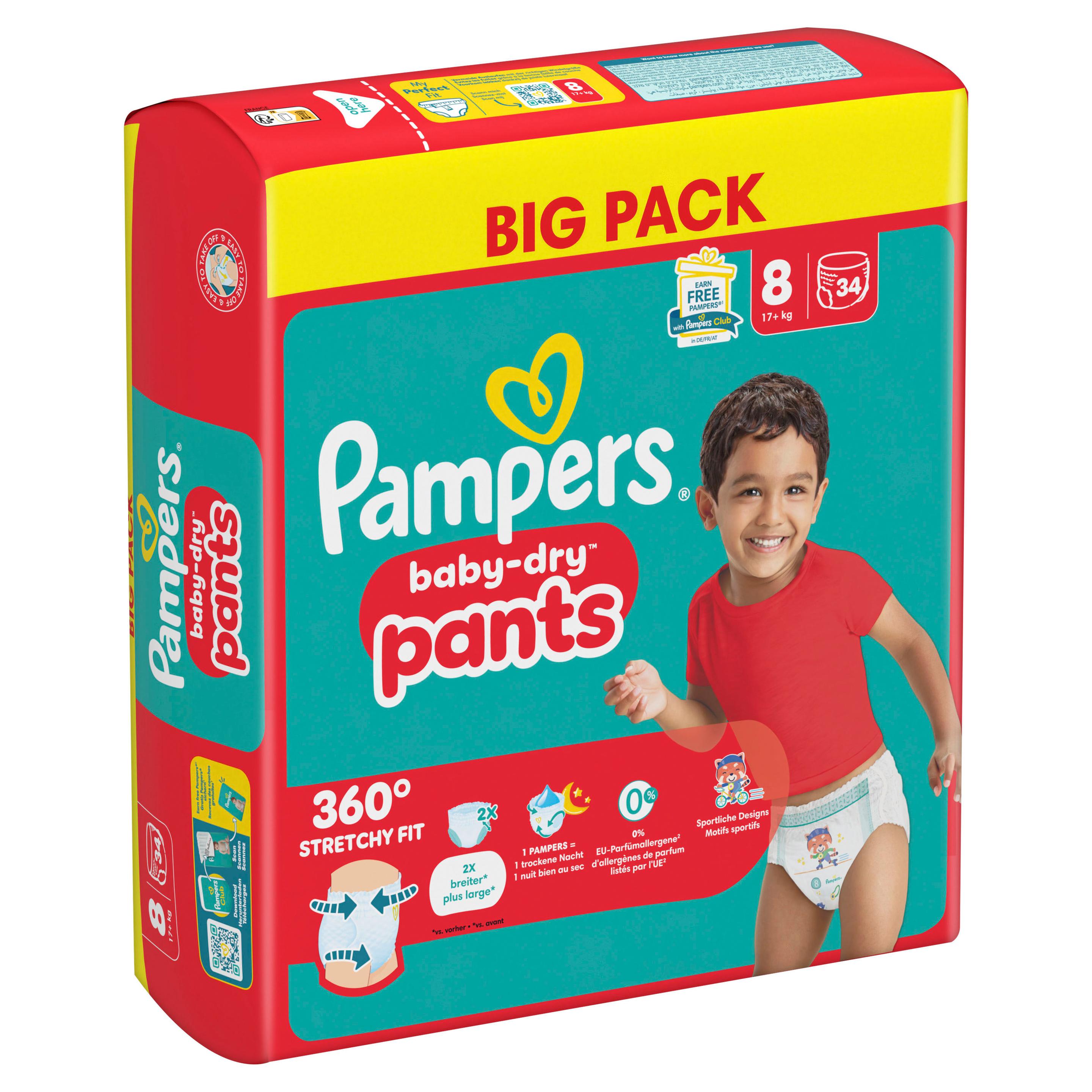 Produktbild Pampers Baby Dry Pants Windeln Gr.8 Extra Large 17+kg Big Pack 5 von 16